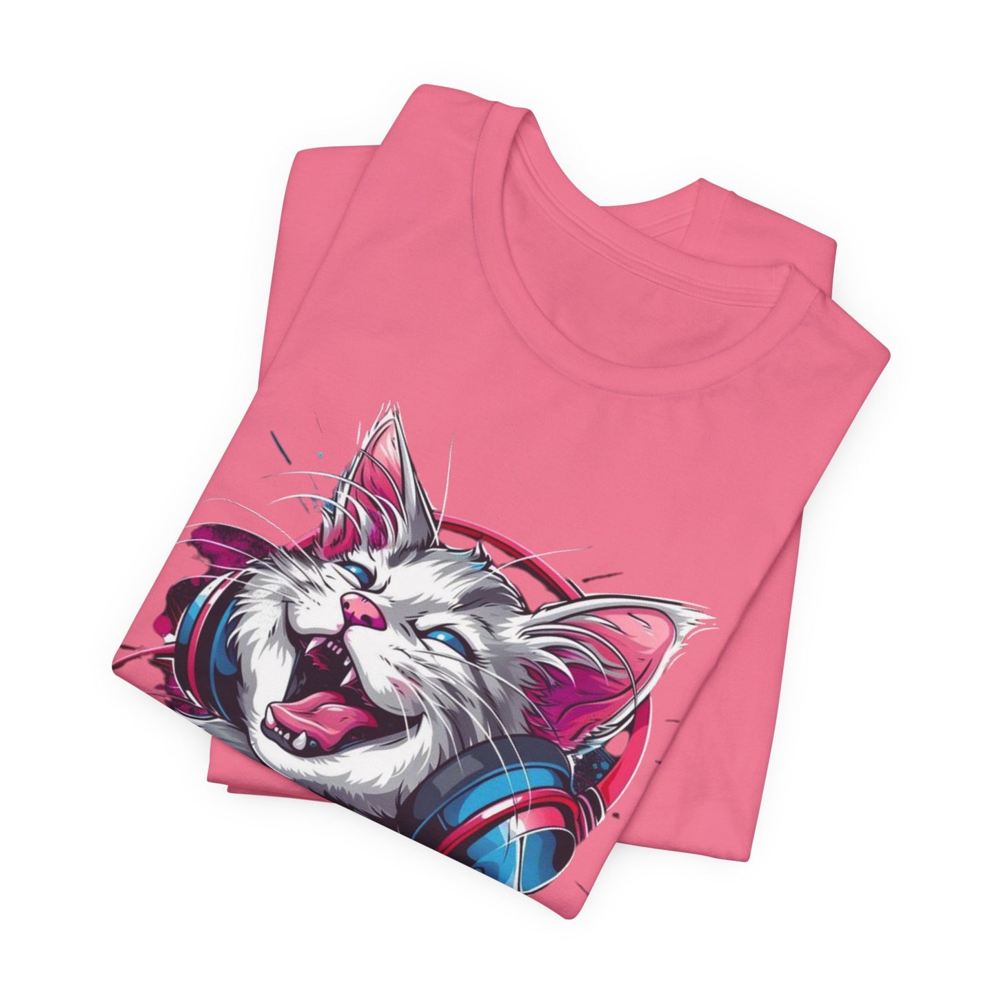 Gina Cartoon Cat Tee Shirt, Funny Cat T-Shirt, Pet Shirt, Animal Tees, Funny Animal T-Shirt, Graphic Tee