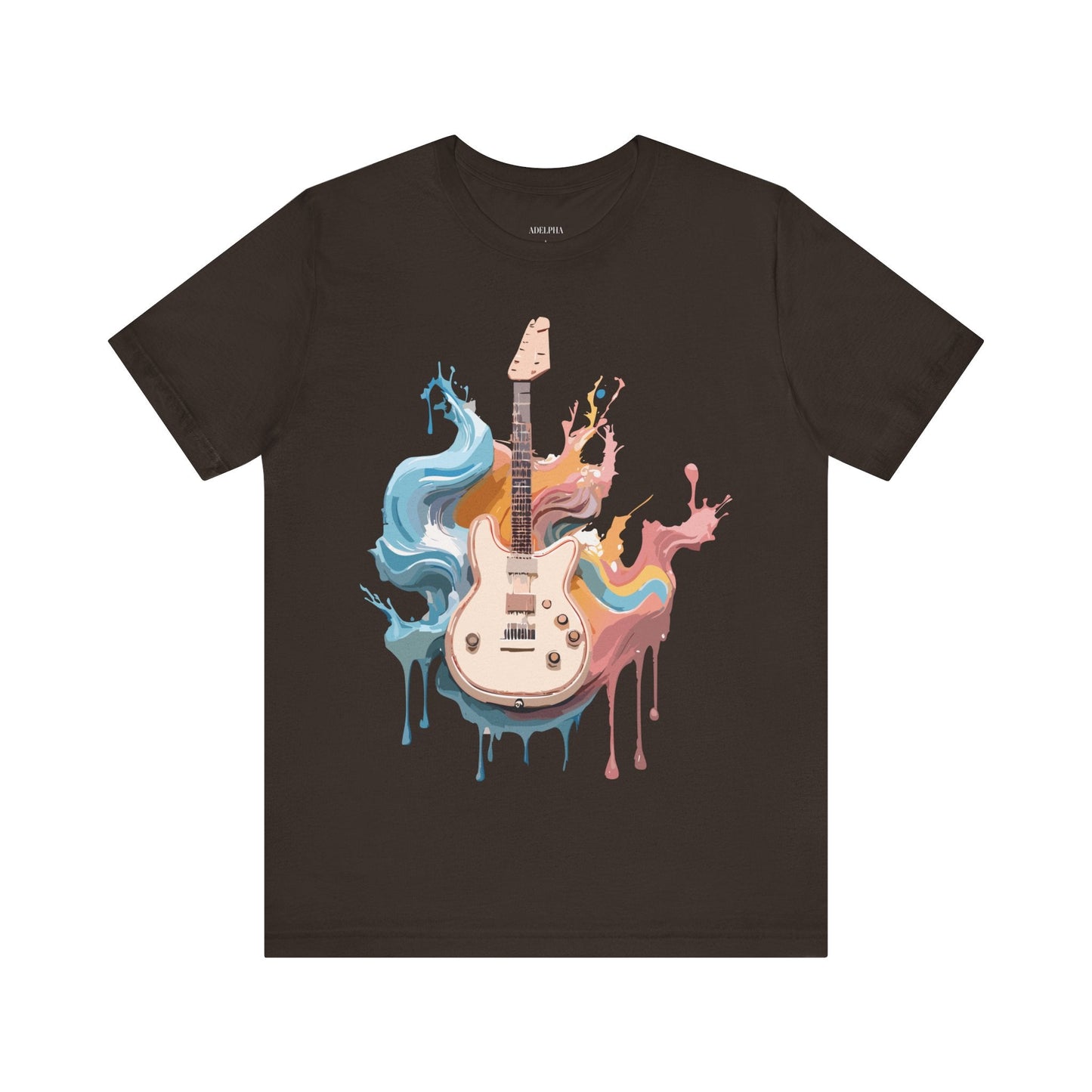Adelpha Music Graphic T Shirt Unisex Short Sleeve Vintage Inspired Art Tee For Everyday Casual Wear