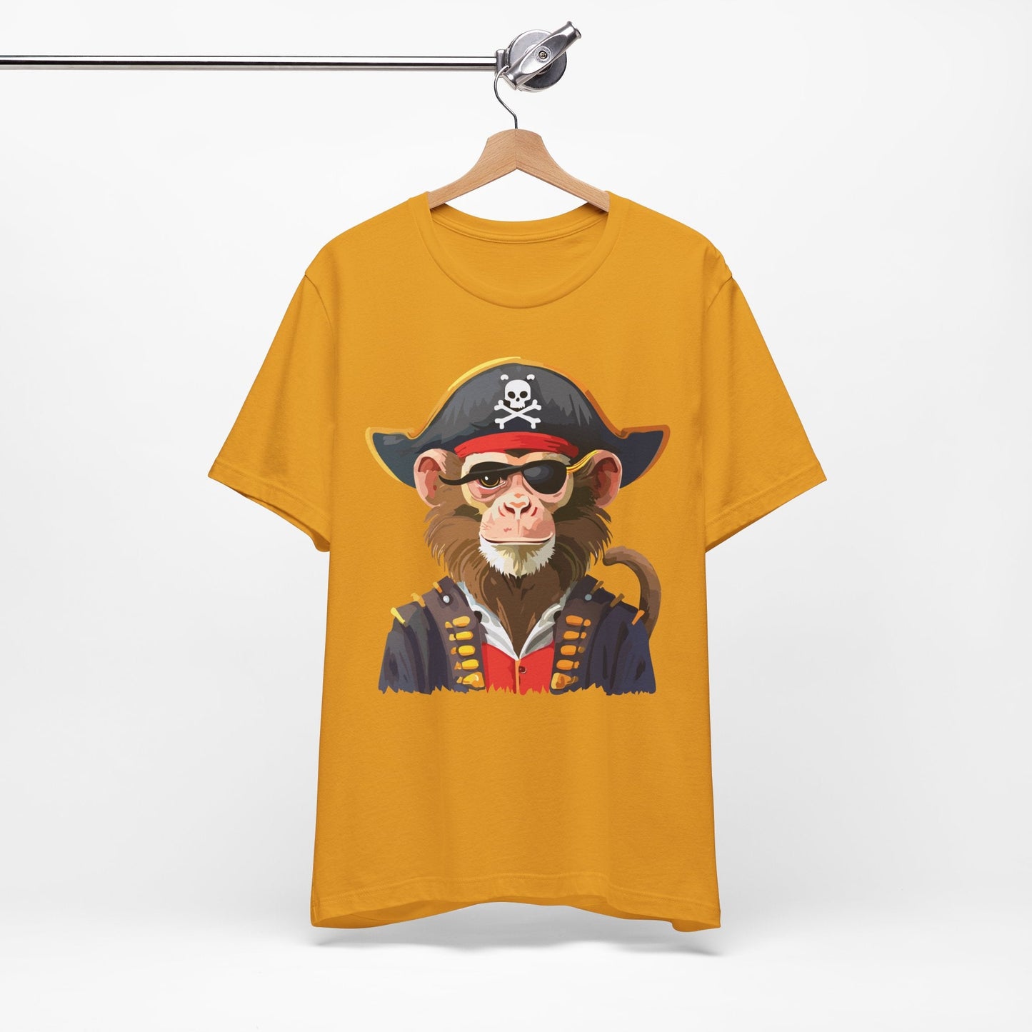 Unisex Animal Design Tee Shirt With Wild Animals Art Print Gildan Softstyle 64000