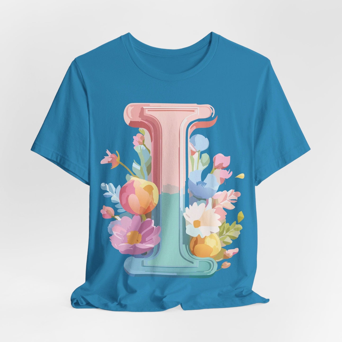 Letter I Shirt Graphic Tee Unisex Short Sleeve Adelpha Vintage Inspired Artwork Design