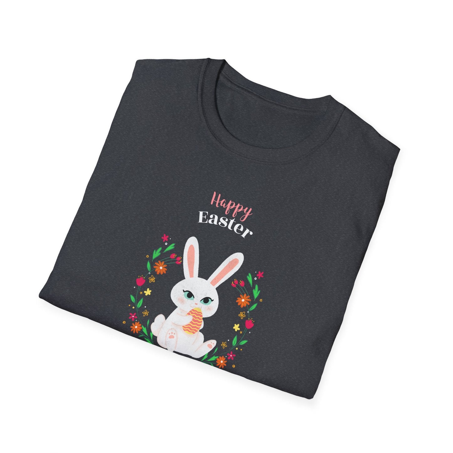 Easter Bunny T Shirt Unisex Gildan Softstyle Tee 100 Percent Ring Spun Cotton Easter Design
