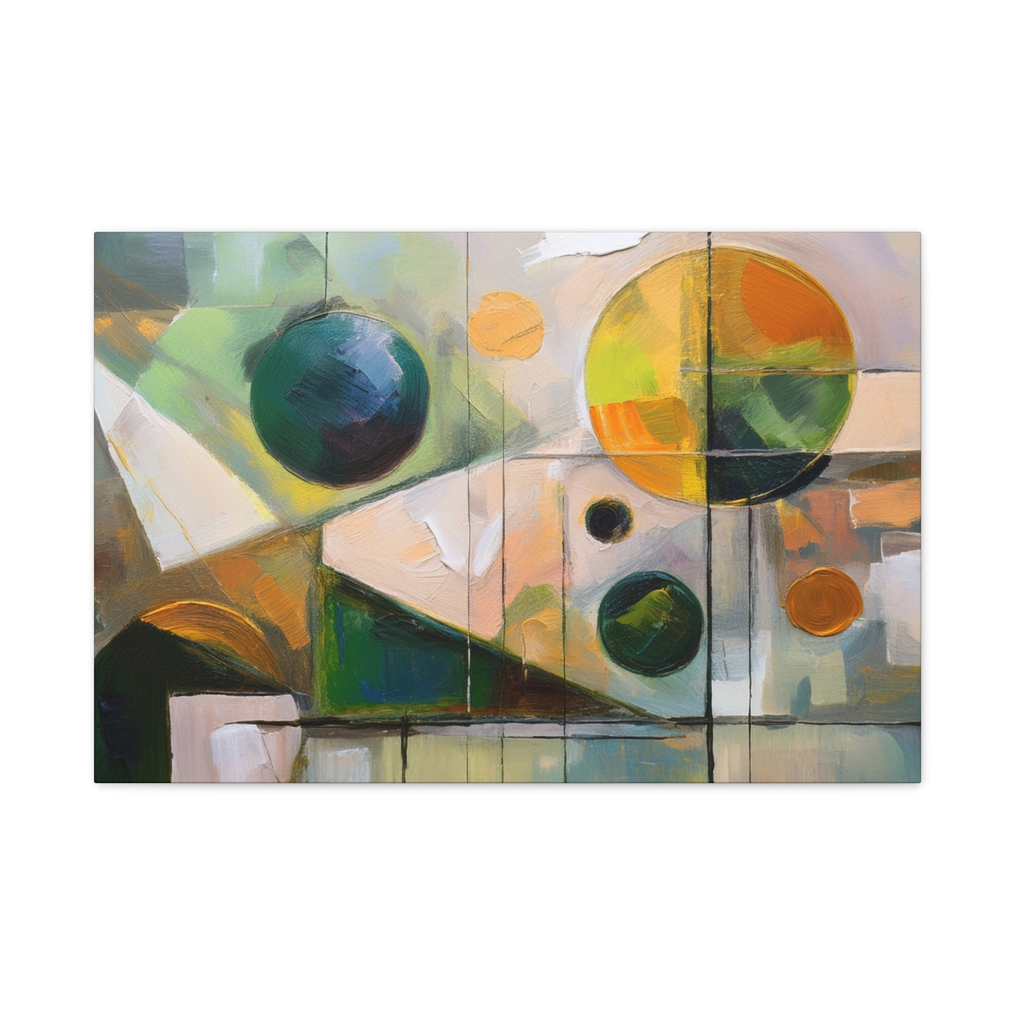 Abstract Oil Painting Print Canvas 24x16, 30x20, 36x24, 48x32, 60x40 Bright Latex Inks, Pine-Wood Inner Frame ABH-68