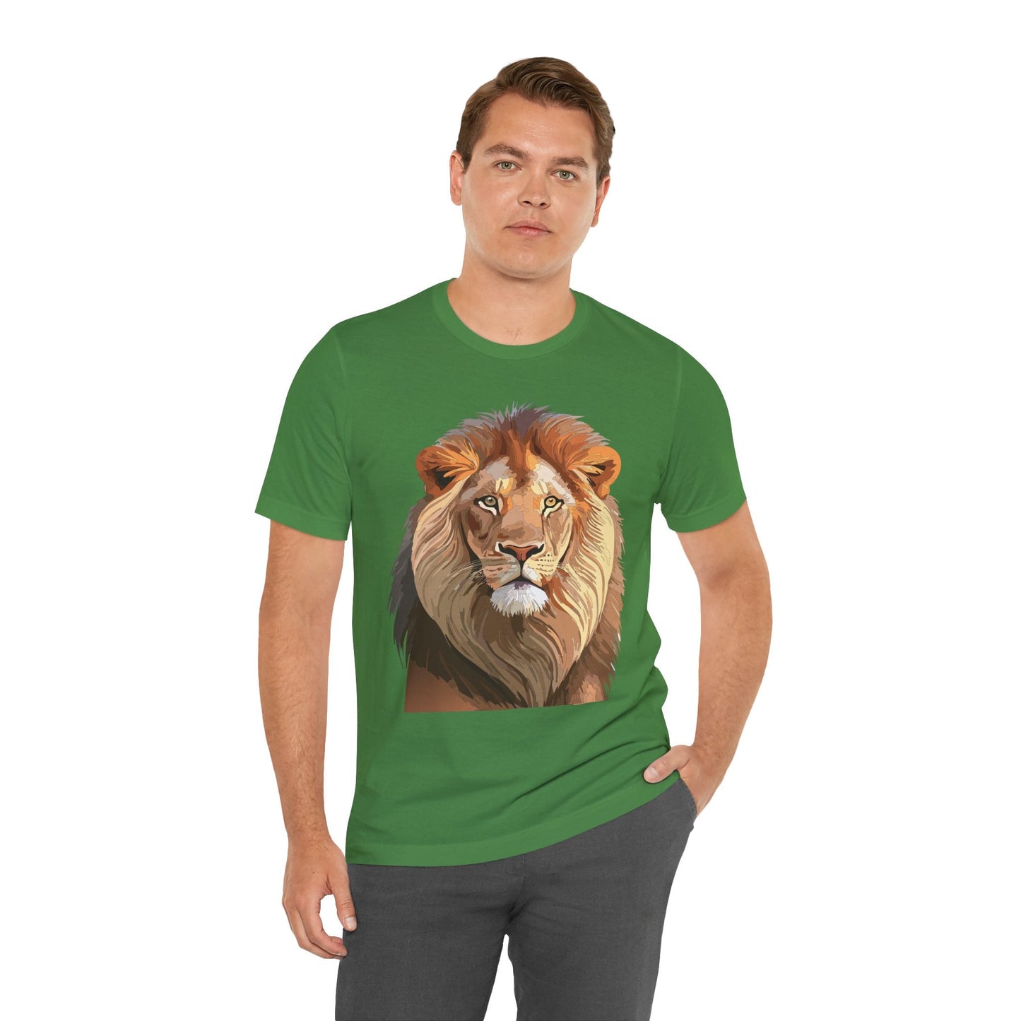 Unisex Animal Graphic Tee Shirt With Wild Animals Art Design For Everyday Wear Casual