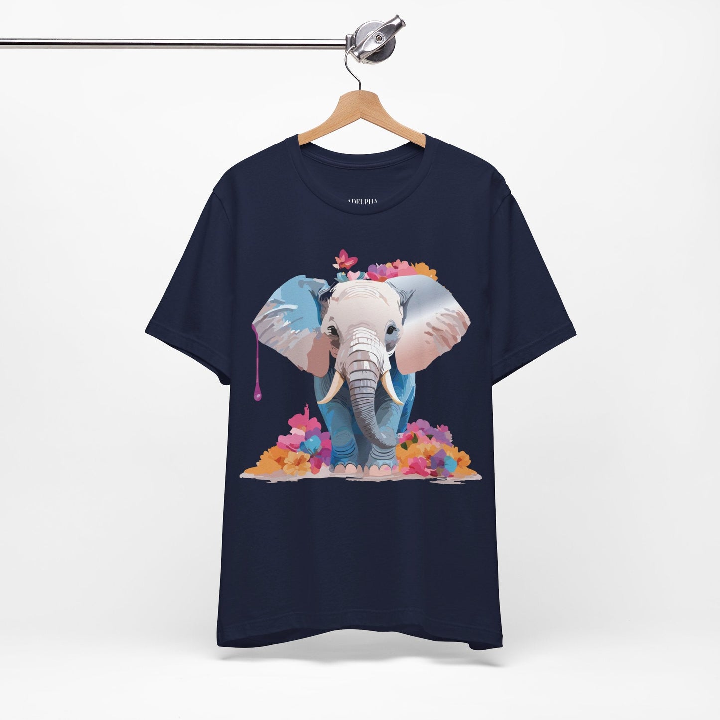 Elephant Graphic Tee Unisex Short Sleeve by Adelpha Premium Vintage Inspired Artwork
