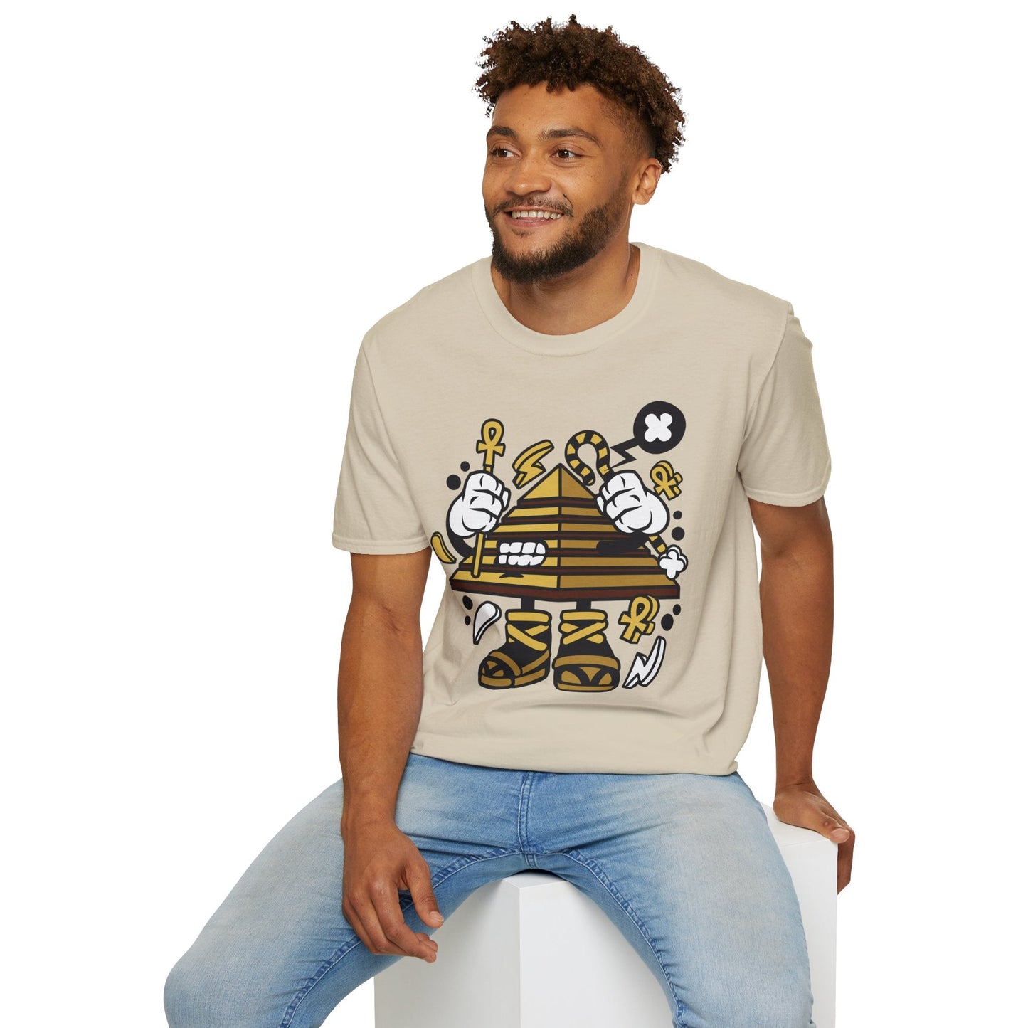 Cartoon T Shirt Animation T Shirt Funny Tee Shirt Short Sleeve Unisex Gildan Softstyle 64000 Cotton
