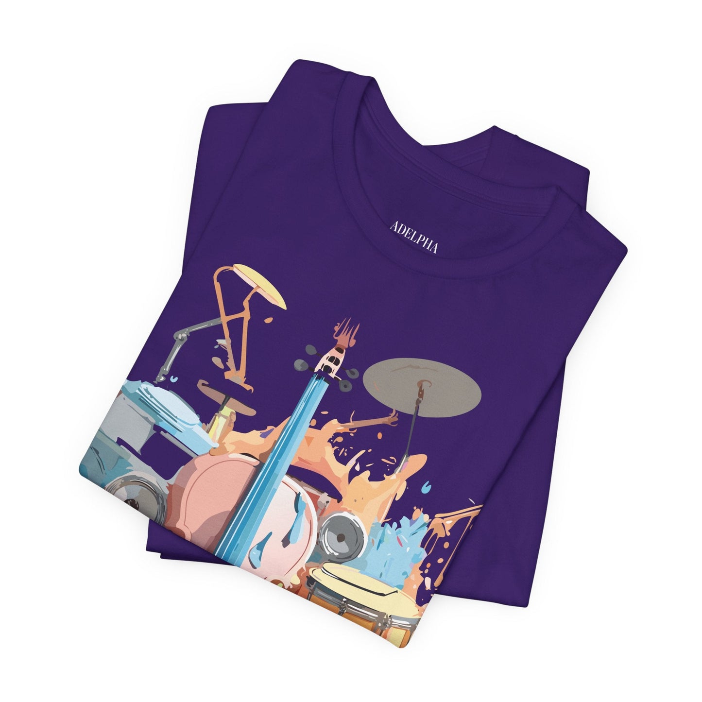 Adelpha Graphic Music T Shirt Unisex Jersey Short Sleeve Tee Art Design Premium Vintage Inspired