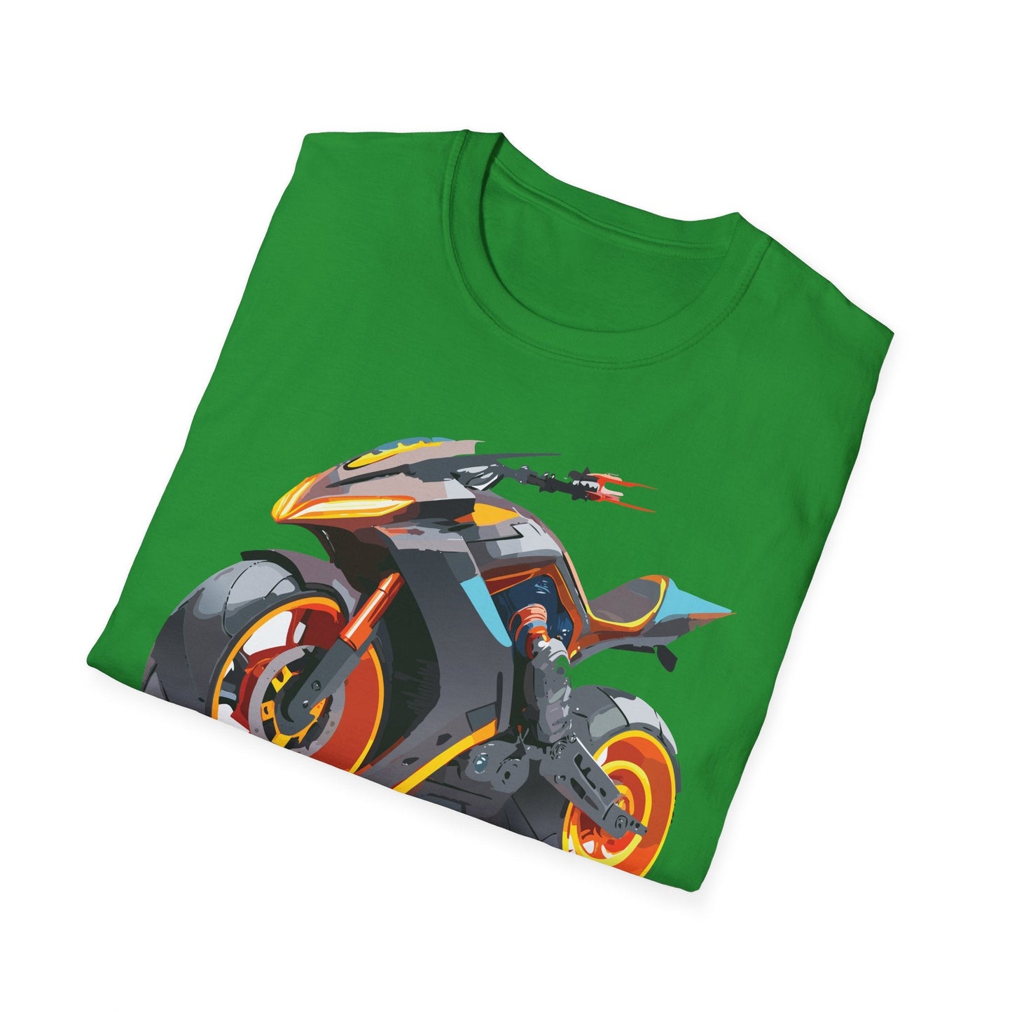 Unisex Bike T Shirt With Motorcycle Graphic MTB Tee Cotton Softstyle Comfort For Riders