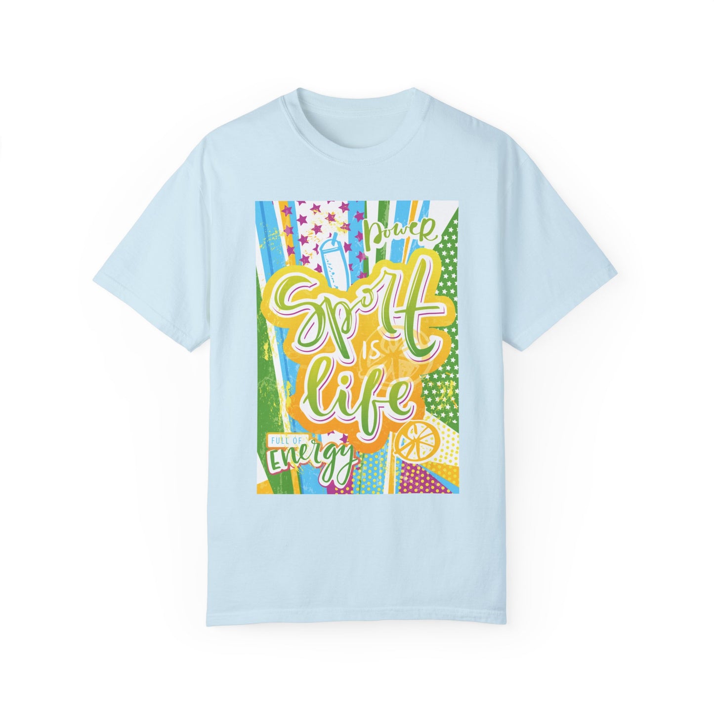 Unisex-T-Shirt mit Sports-Art-Design