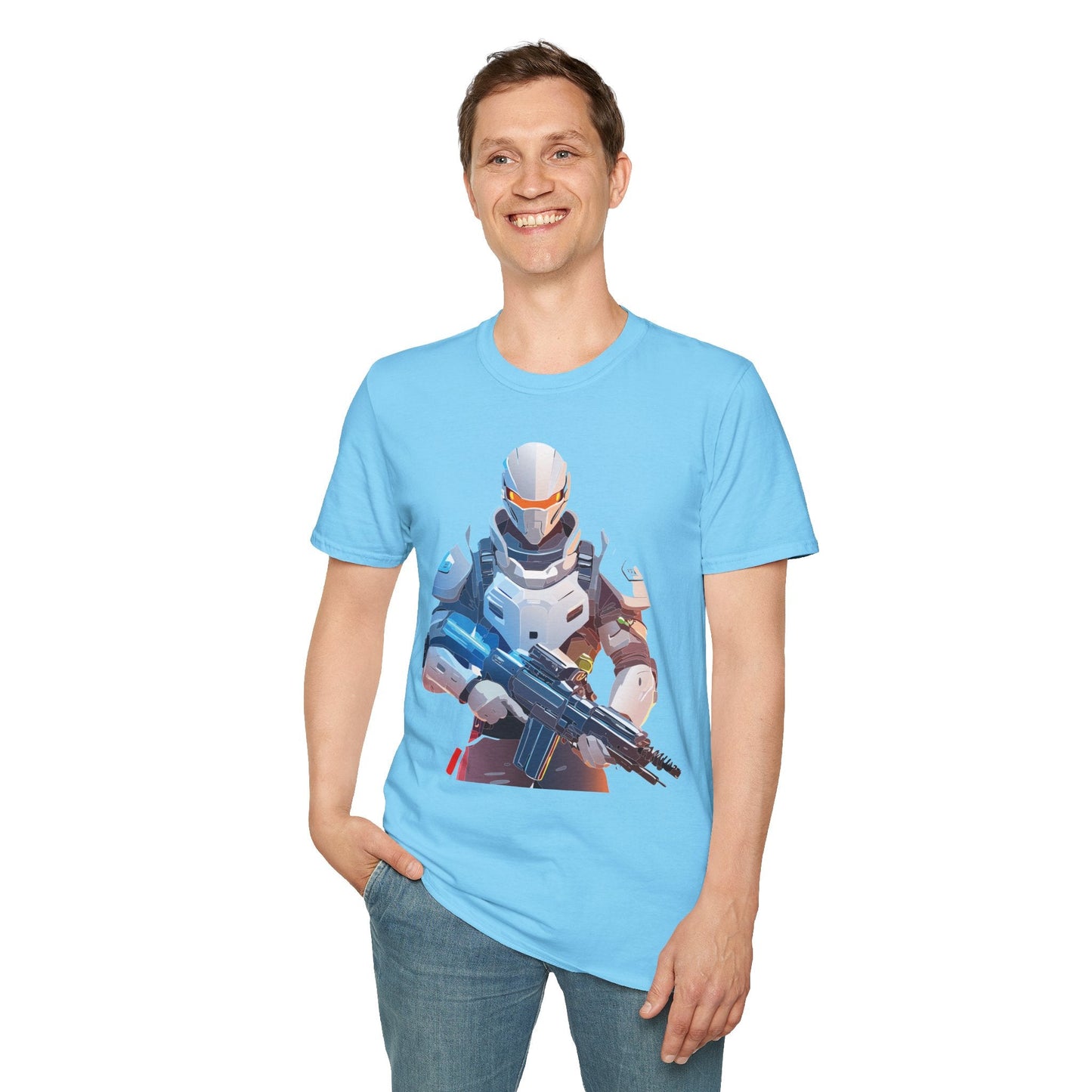 Robocop T Shirt Unisex Softstyle Ring Spun Cotton Tee With Robocop Art Design Premium Comfort