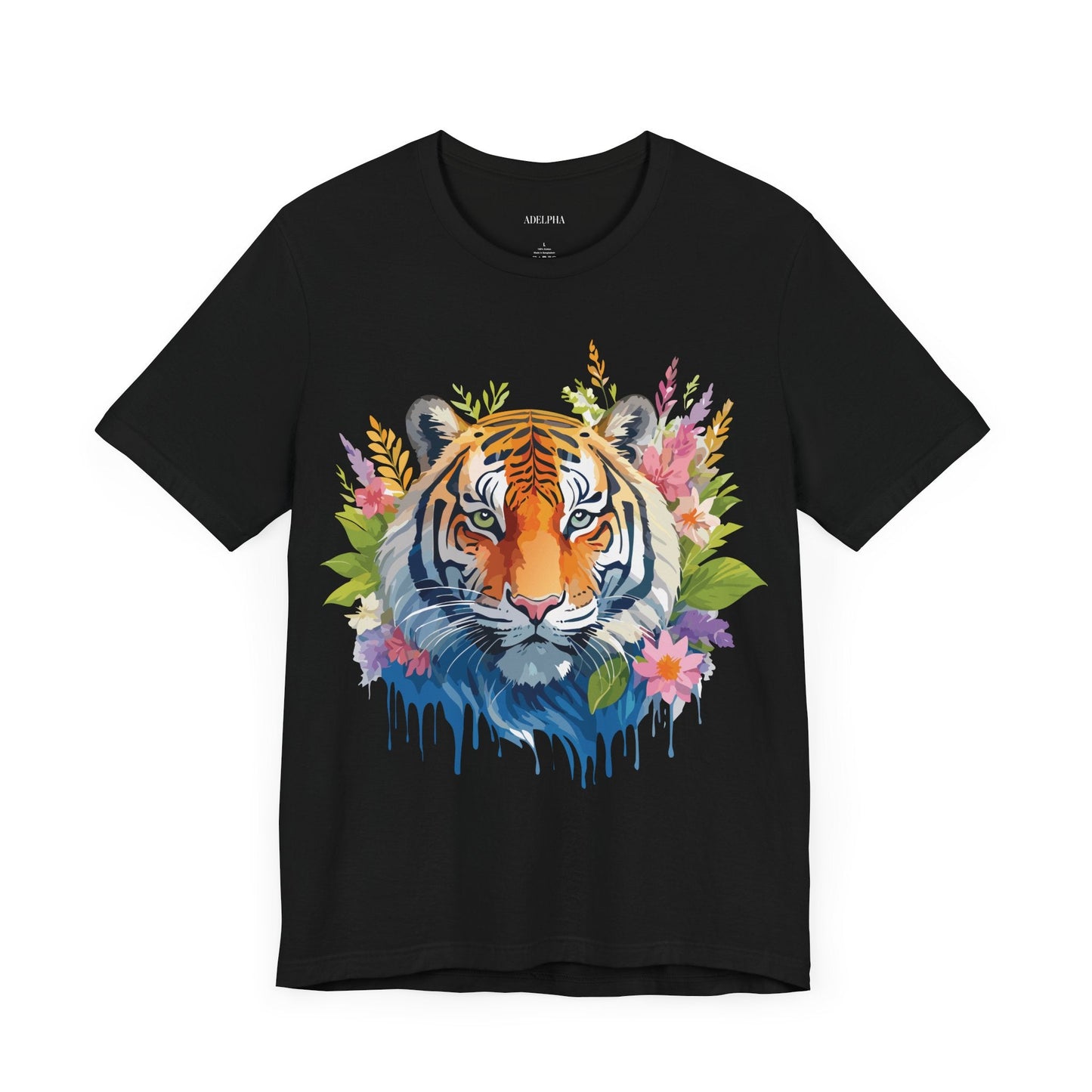 Tiger Graphic Tee Unisex Vintage Style Shirt With Original Adelpha Artwork Premium Quality