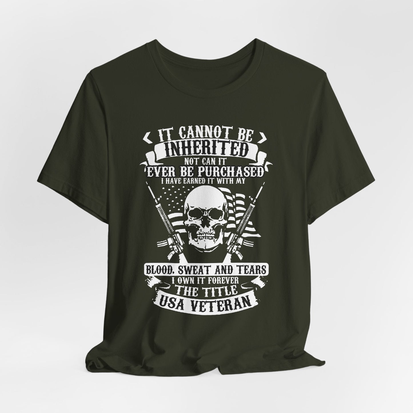 Army Veteran Patriotic Graphic Design Unisex Cotton T-Shirt v54