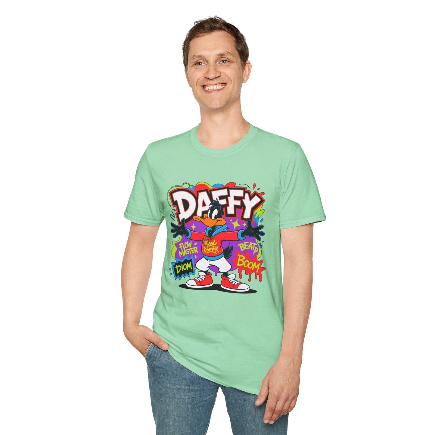 Funny Animals Cartoon T Shirt With Animation Design Gildan Softstyle 64000 Unisex Tee Collection