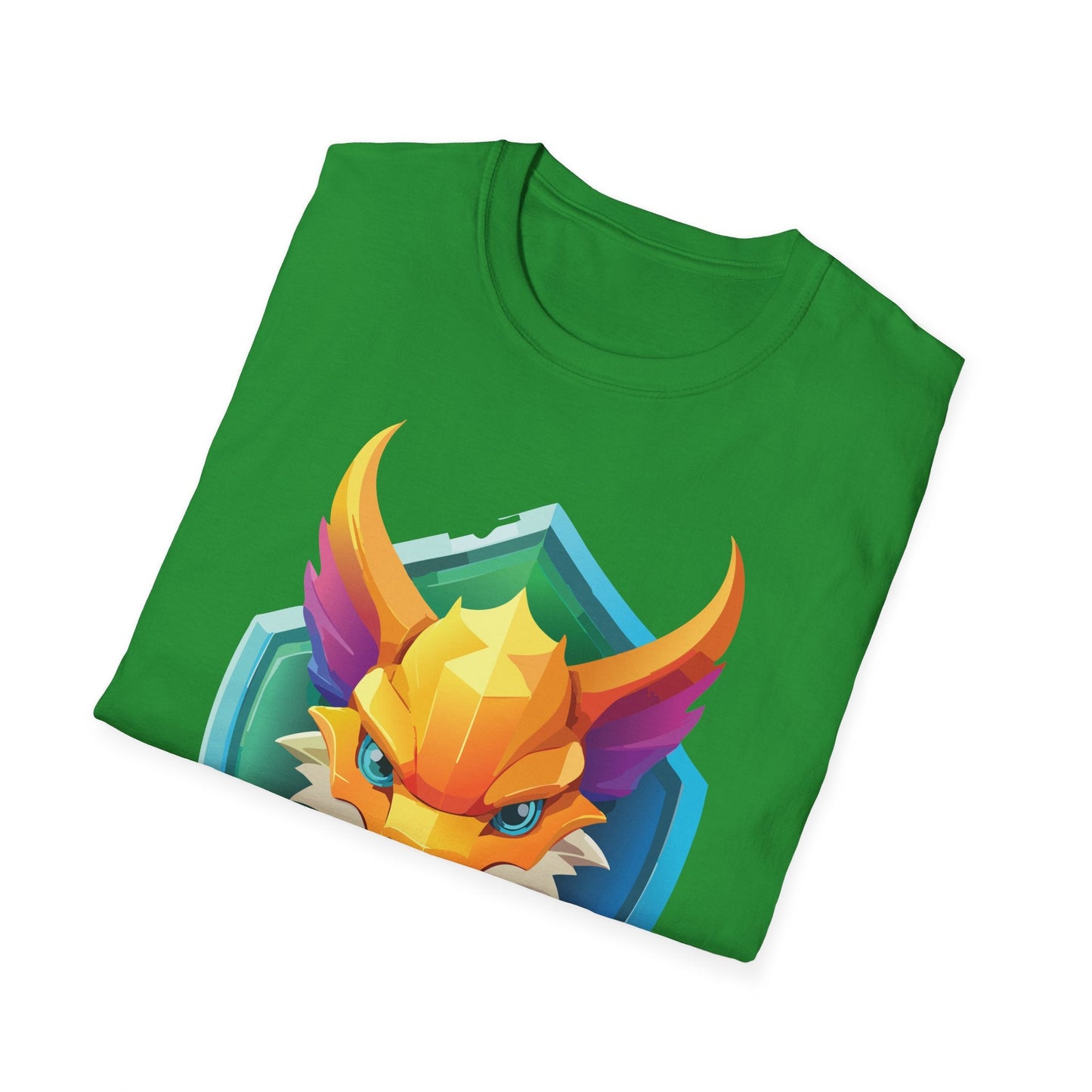 Dragon Graphic Unisex Cotton Softstyle Art Design Tee With Animals 11