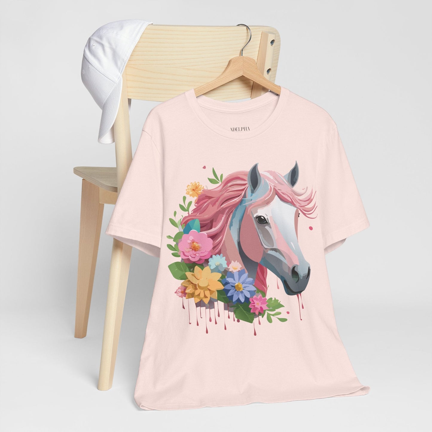 Horse Graphic Unisex 100 Cotton Vintage Animal Art T-Shirt 1