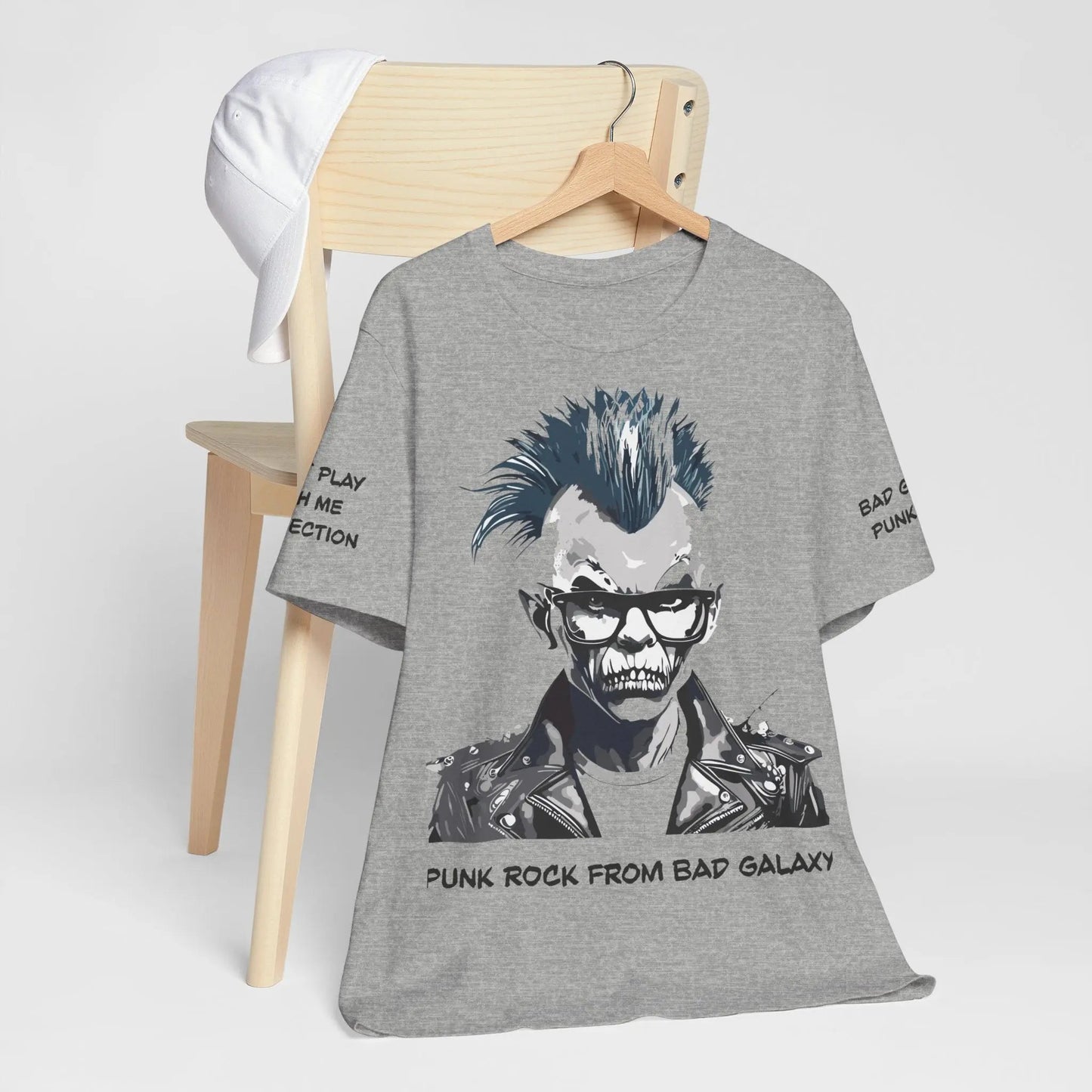 Bad Galaxy Punk Rock Tee Shirt Made To Order 100 Cotton Eco Friendly Inks Designed In USA