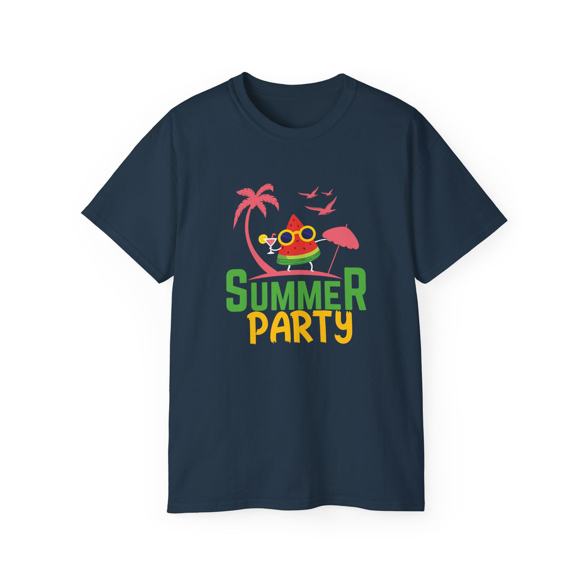 Summer Party Frog Tee | Tropical Palm Cocktail Design