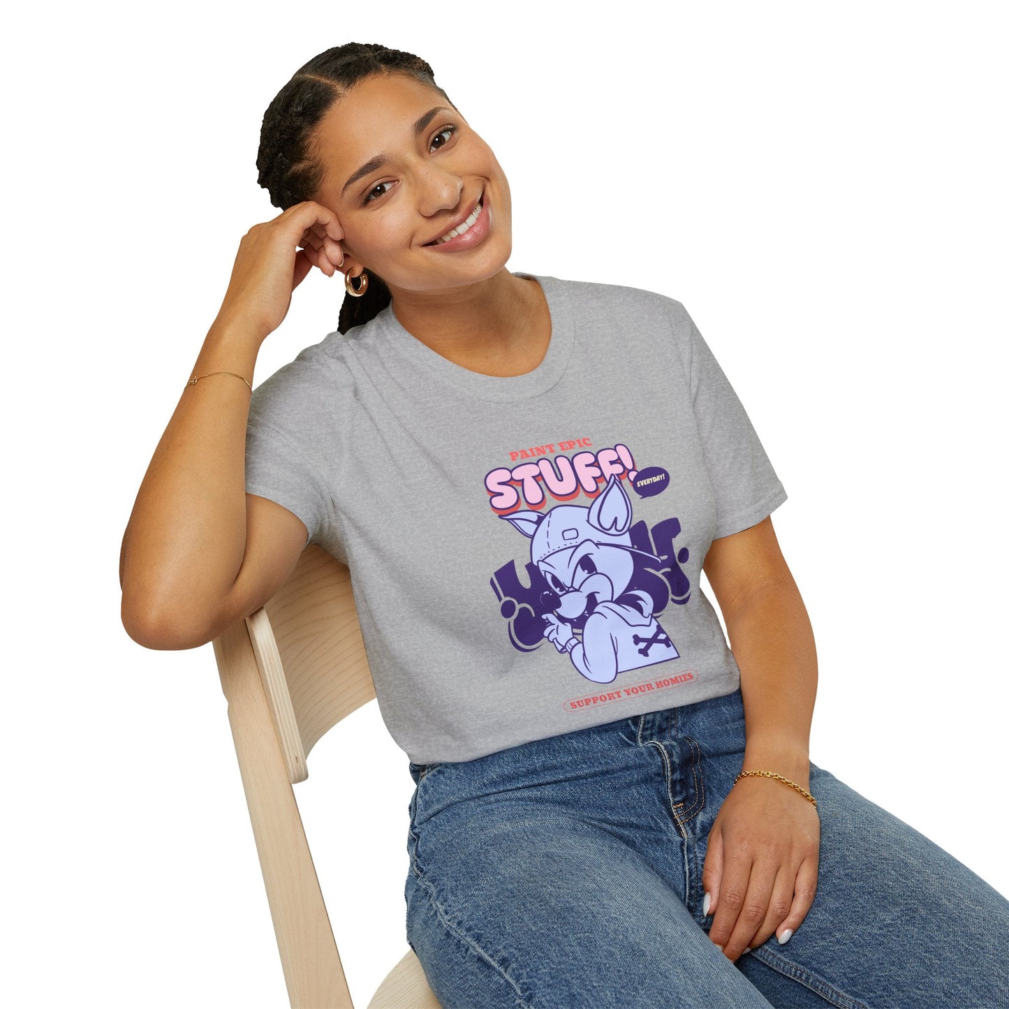 Funny Animals Shirts Unisex Graphic Tee Soft Cotton Gildan Softstyle 64000 Comfortable Everyday Wear