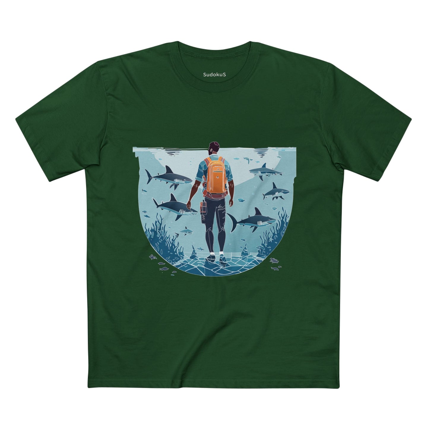 Ocean Coast Graphic Unisex 100 Cotton Staple Tee 7