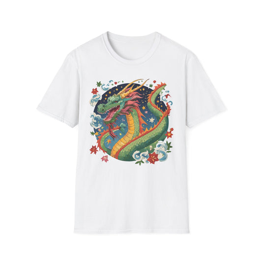 Dragon Graphic Unisex 100 Cotton Tee with Animal Artwork Design 9