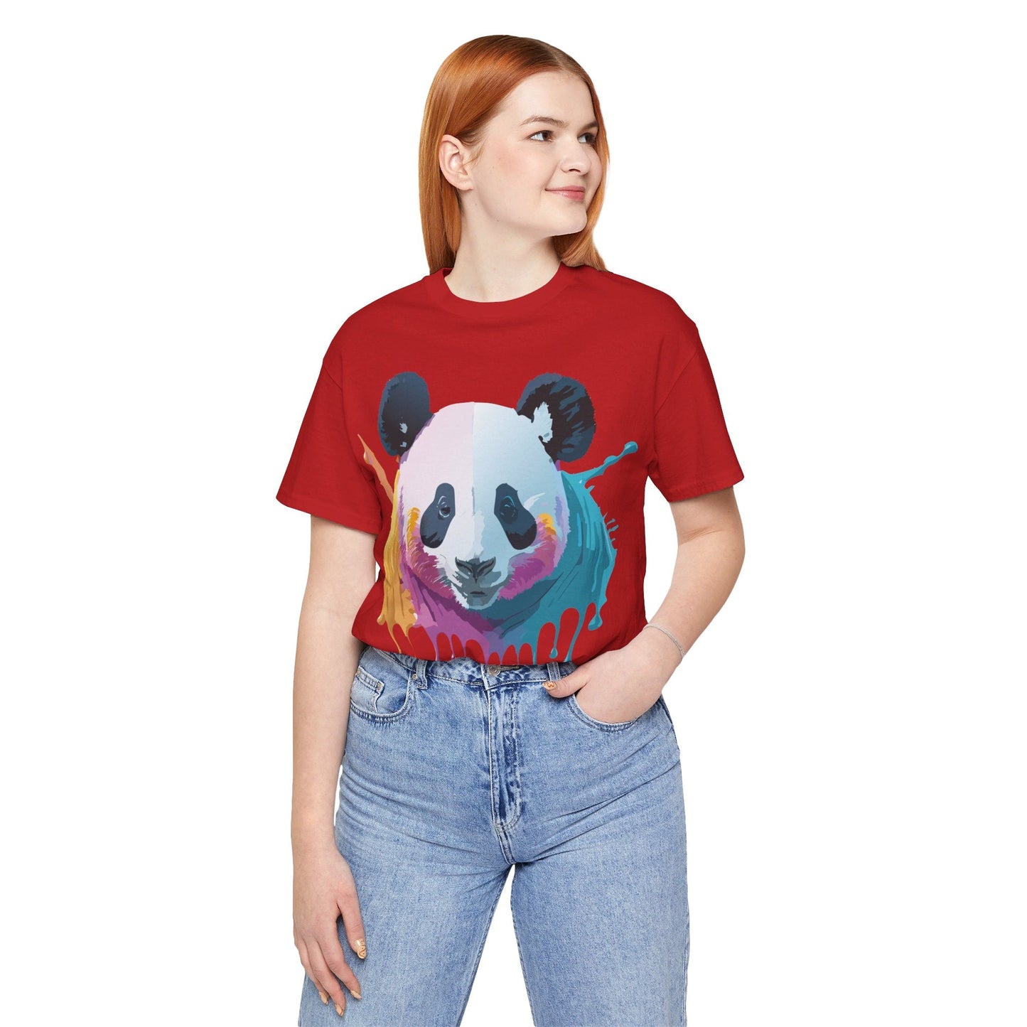 Adelpha Panda Graphic Tee Unisex Vintage Inspired Art Design Short Sleeve Shirt Edition