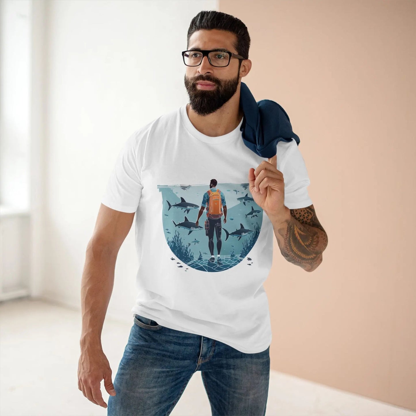 Ocean Coast Graphic Unisex 100 Cotton Staple Tee 7
