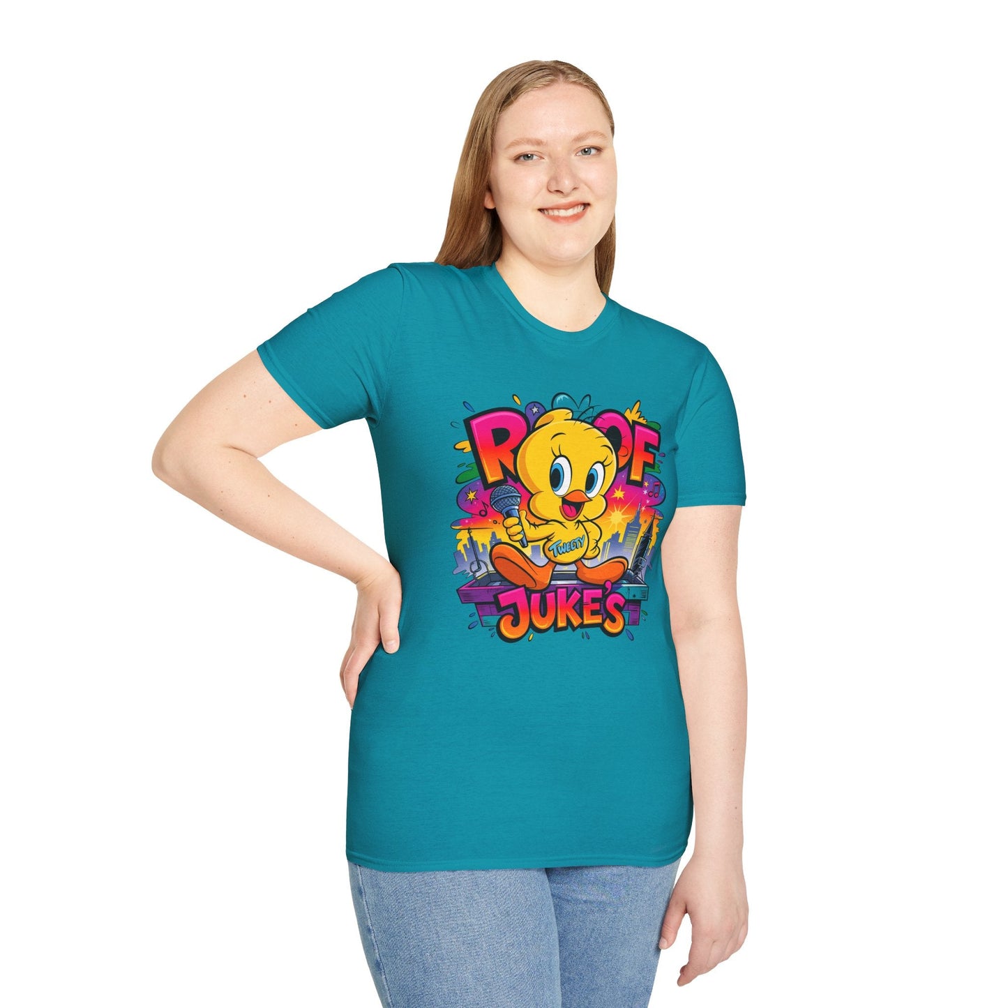 Unisex Cartoon T Shirt With Animation Design Versatile Funny Animals Tee Shirt Gildan Softstyle