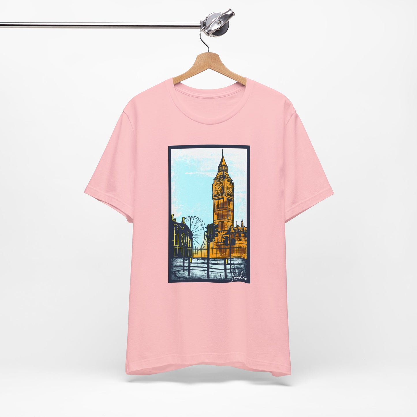Retro Poster London Graphic Design Tee, London Shirt, Vintage Tees, Art Design T-Shirt, Graphic Tee, Retro Art Shirts