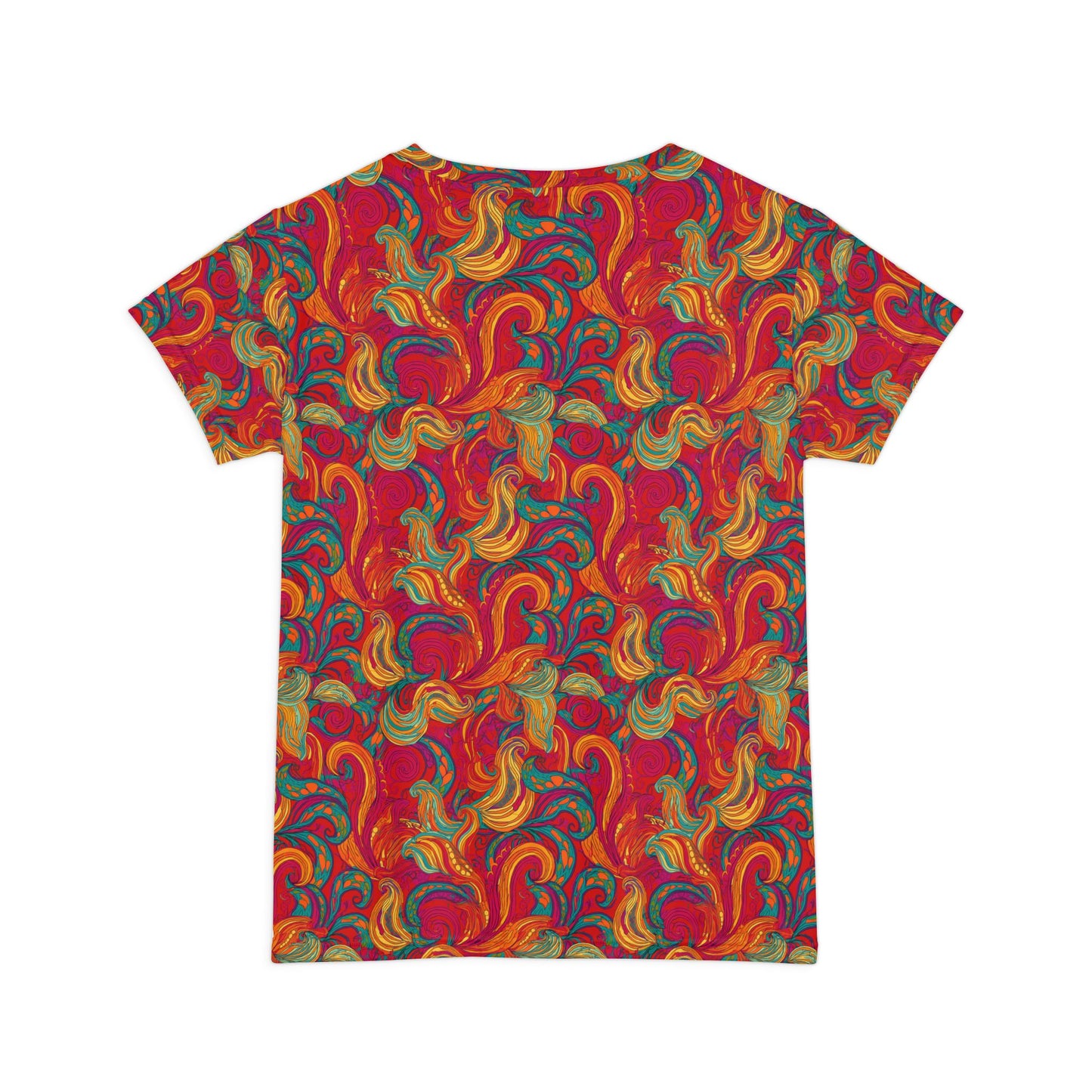 Women Poly Span T-Shirt with Floral Print
