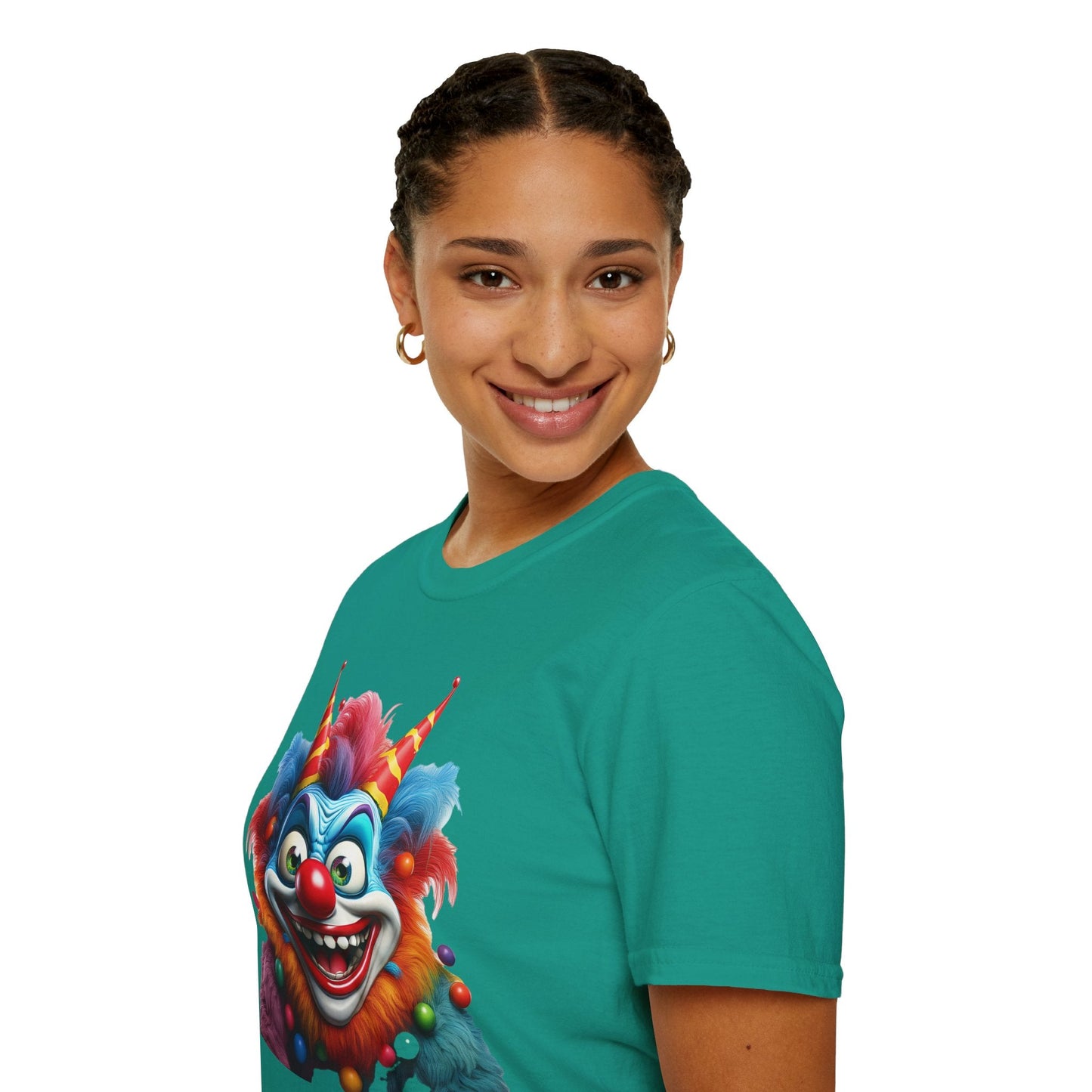 Clown Shirt For Men And Women Funny Circus Tee Scary Man Shirt Unisex Softstyle Tee