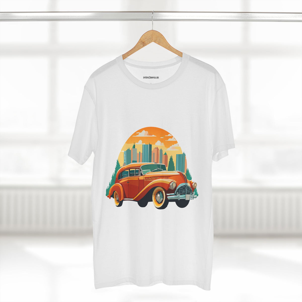 Retro Car Vintage Graphic Tee Staple Unisex 100 Cotton Tee Shirt - RC-19