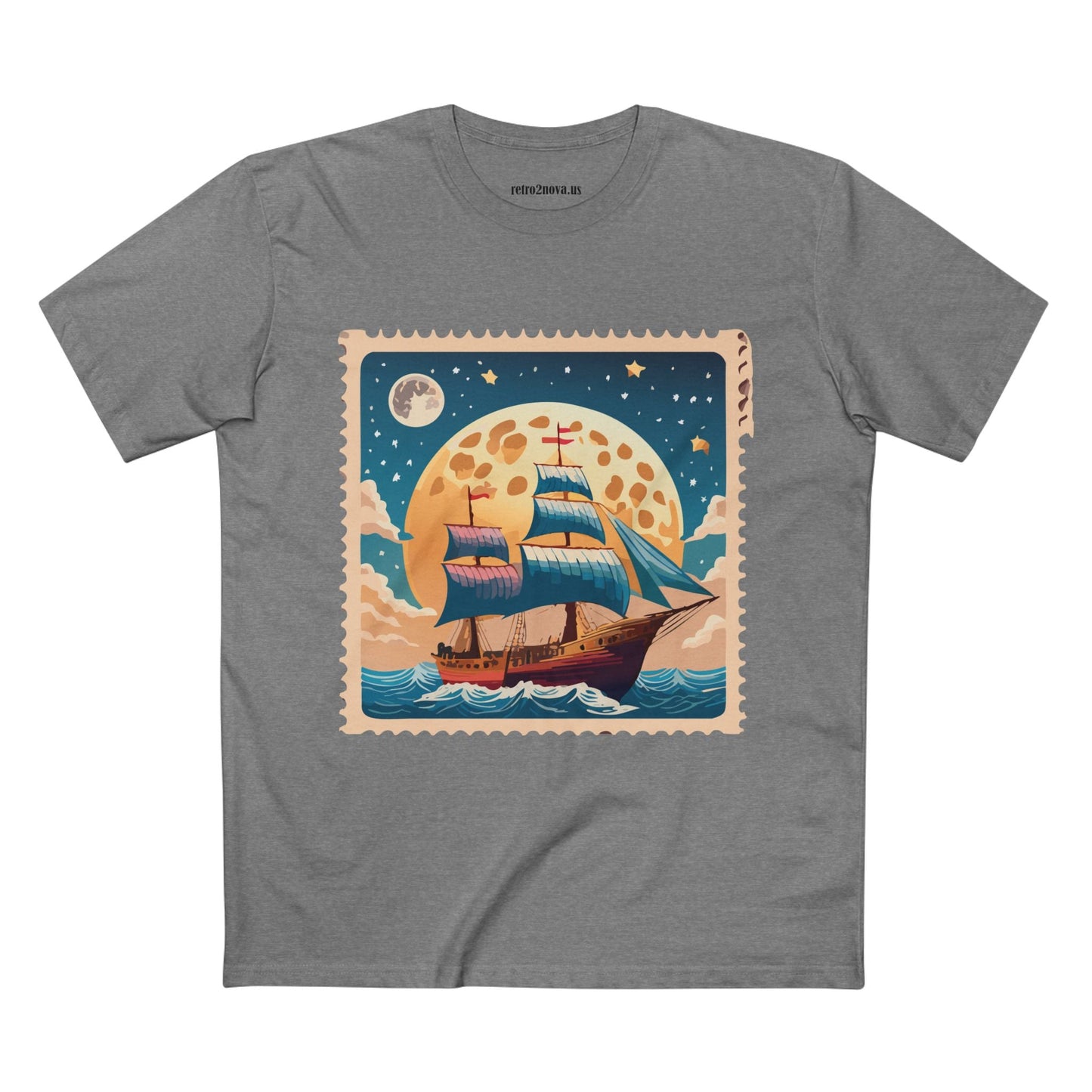 Stamp Shirt Postage Stamp Tee Unisex Premium Cotton with Original Art Design Retro2Nova