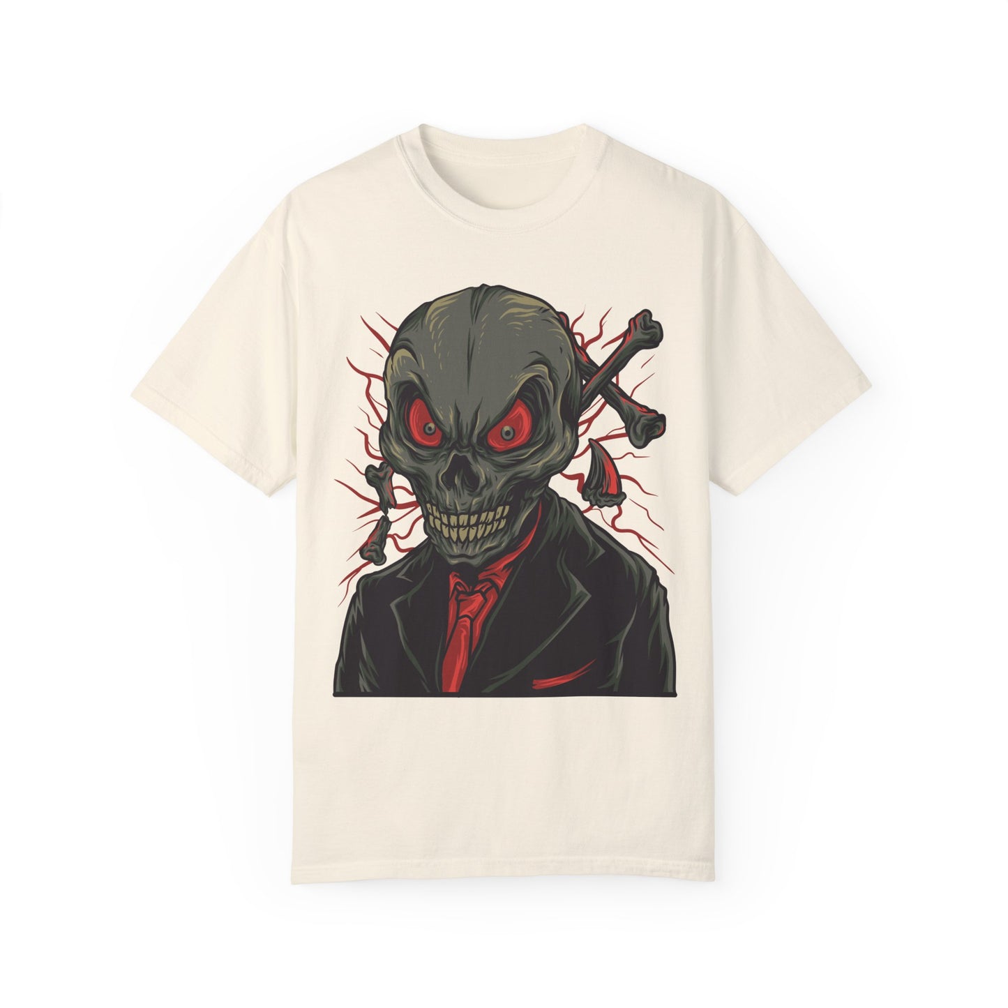 Unisex Cotton Tee Shirt with Skull