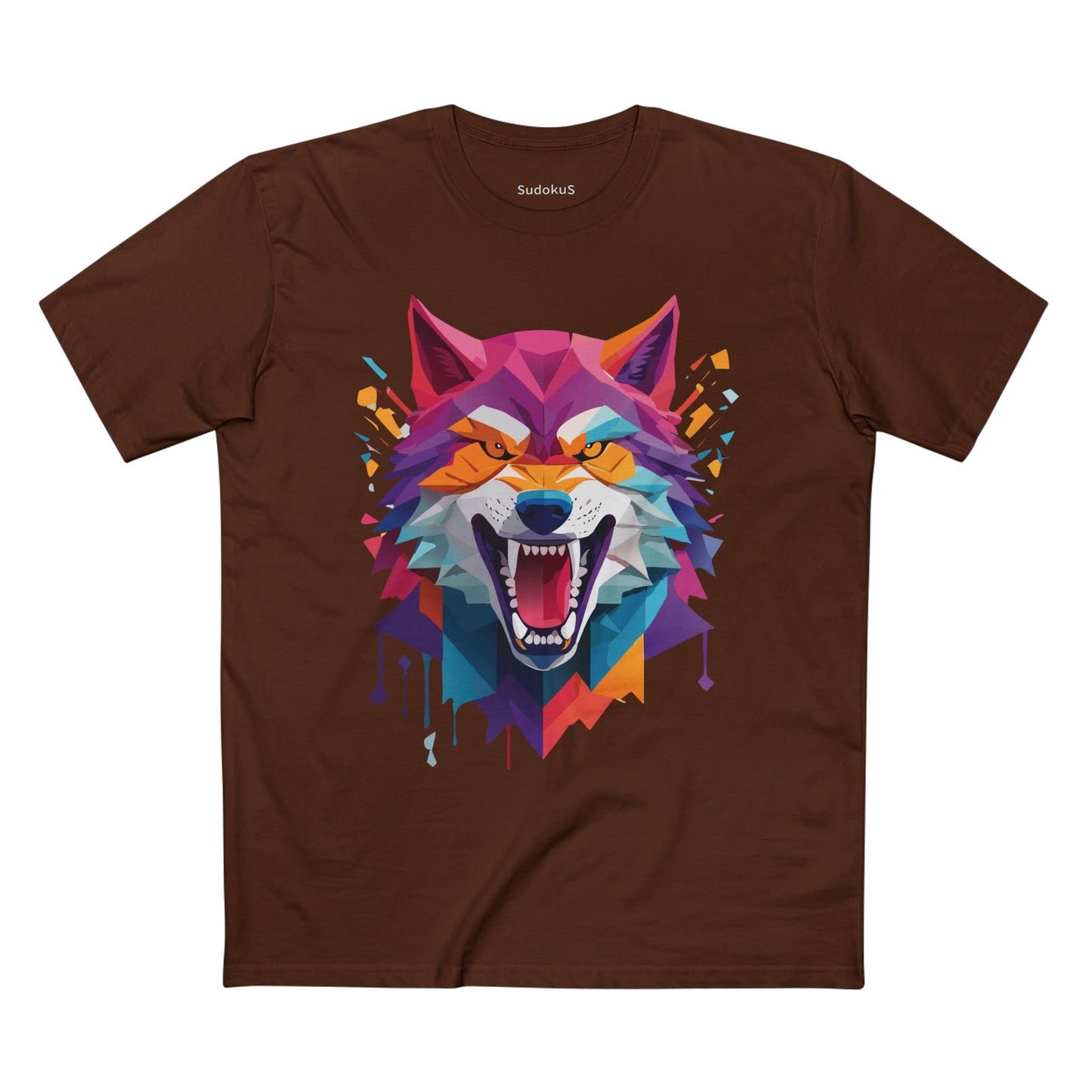 Wolf Graphic Unisex 100 Cotton Staple Tee with Animal Design Artwork 17