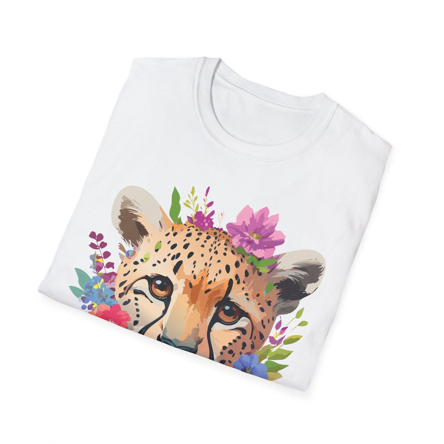 Cheetah Print Unisex Softstyle T Shirt Gildan 64000 Tee For Everyday Comfort