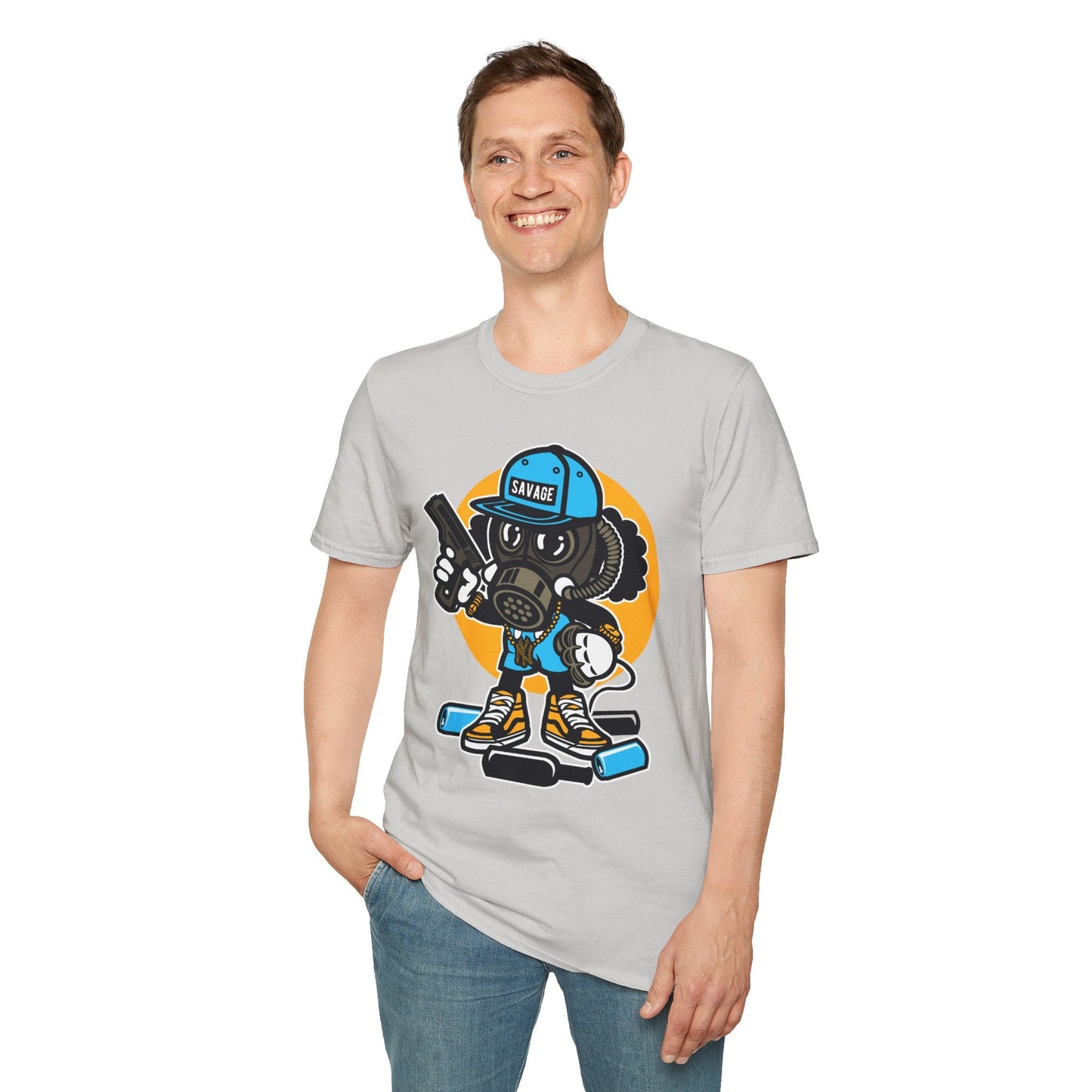 Cartoon T Shirt Animation T Shirt Funny Tee Shirt Unisex Gildan Softstyle Cotton Tee 64000