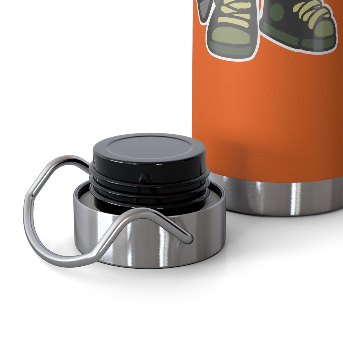 22oz Copper Insulated Water Bottle with Cartoon Design - CV53