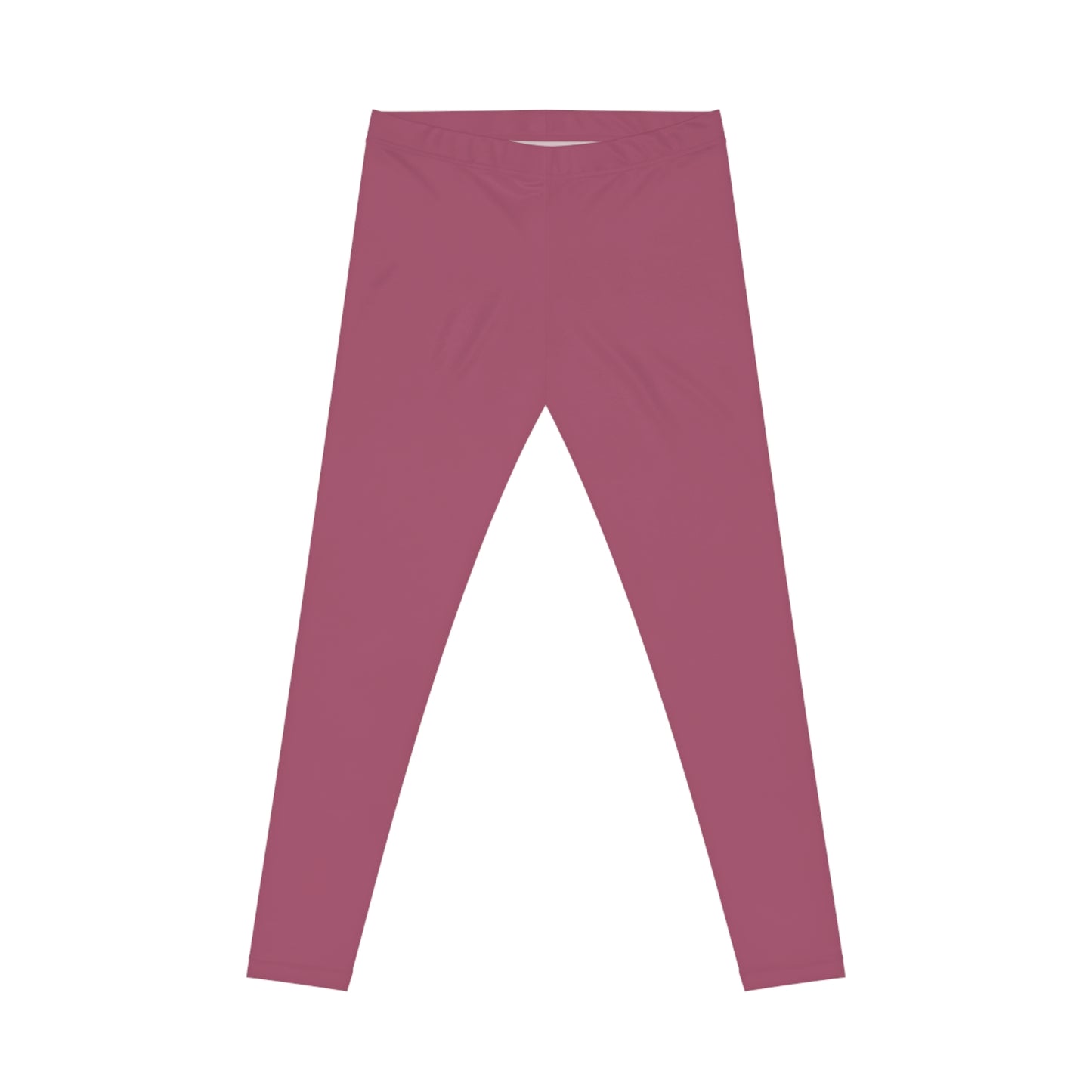 Rosewood Rose Color Women's Poly-Span Casual Leggings XS-2XL