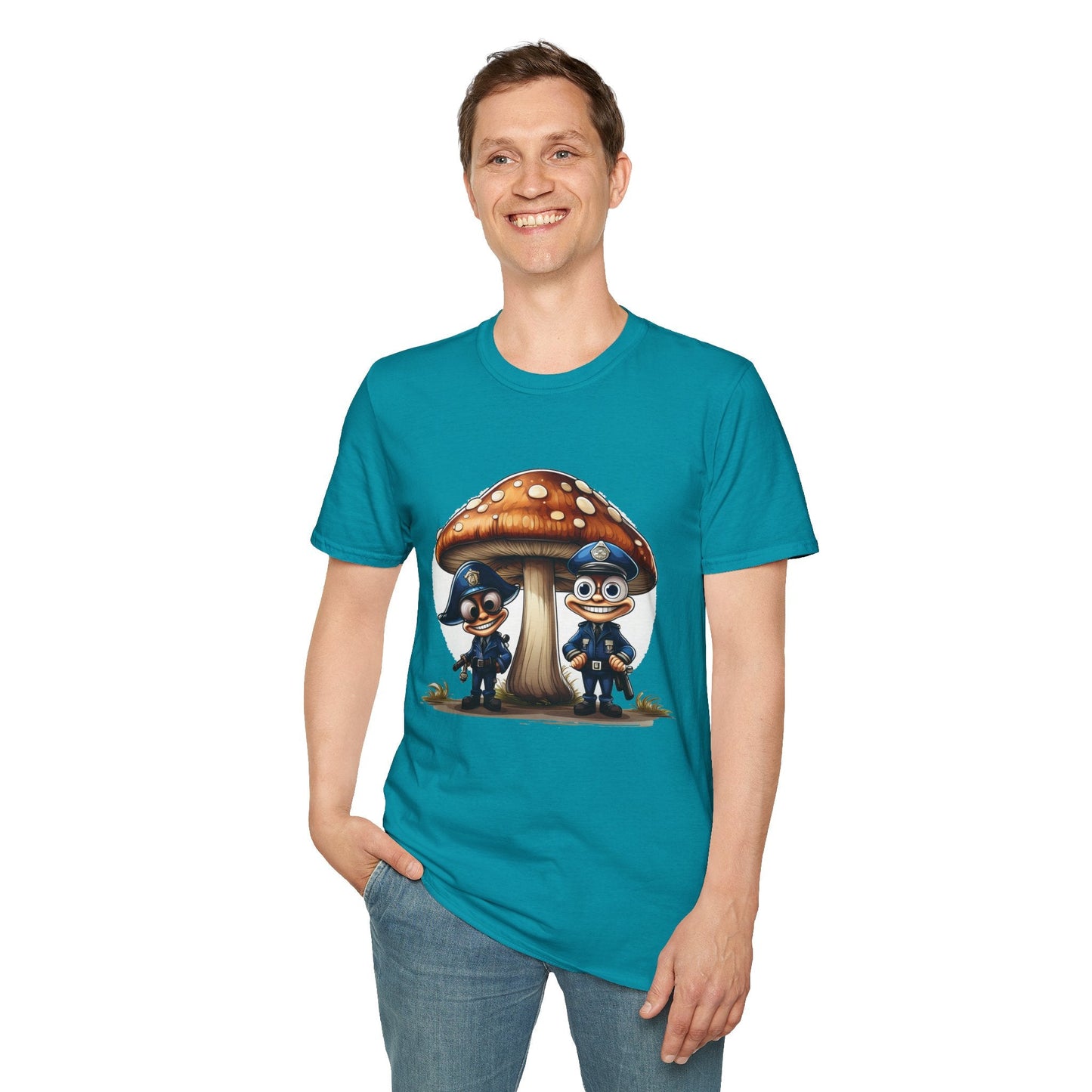 Mashroom Tee Shirt Unisex Funny Mashroom Design Shirt With Fungus Gildan Softstyle 64000