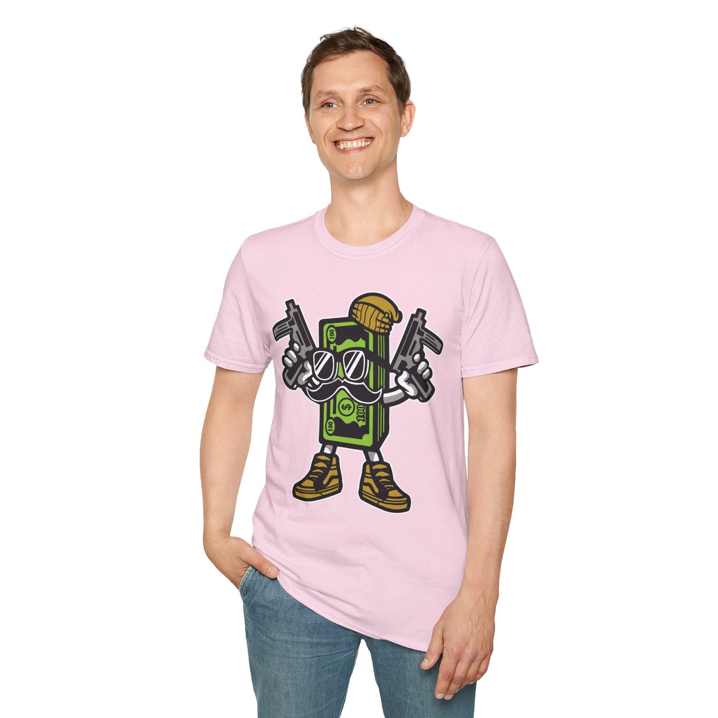 Cartoon T Shirt Animation Tee Funny Graphic Unisex Gildan Softstyle 64000 Cotton