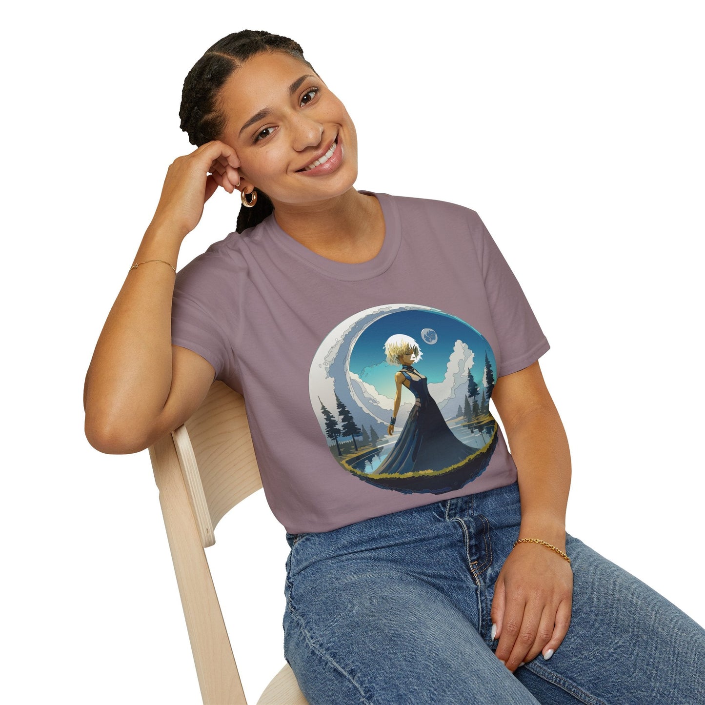 Womens Graphic T Shirt Art Design Tee Gildan Softstyle 64000 Unisex Short Sleeve