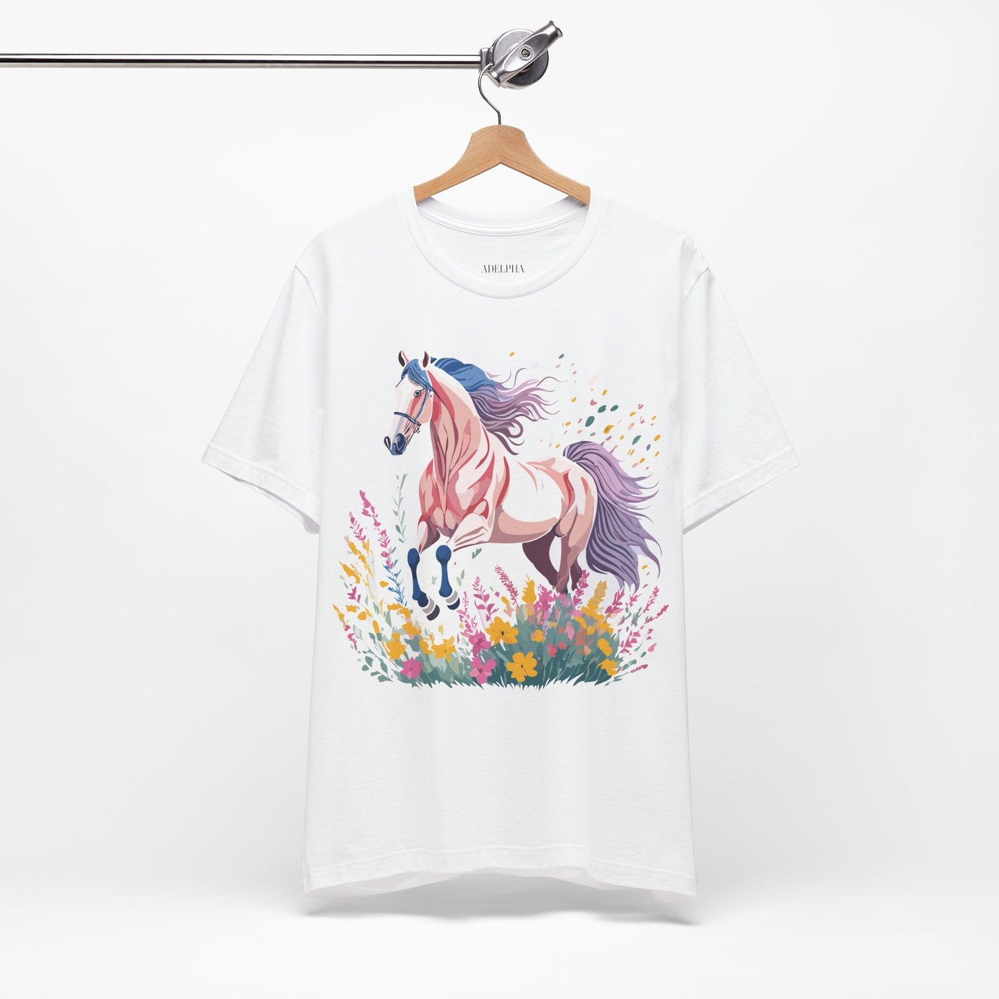 Horse Graphic Unisex 100 Cotton Vintage Animal Art T-Shirt 7