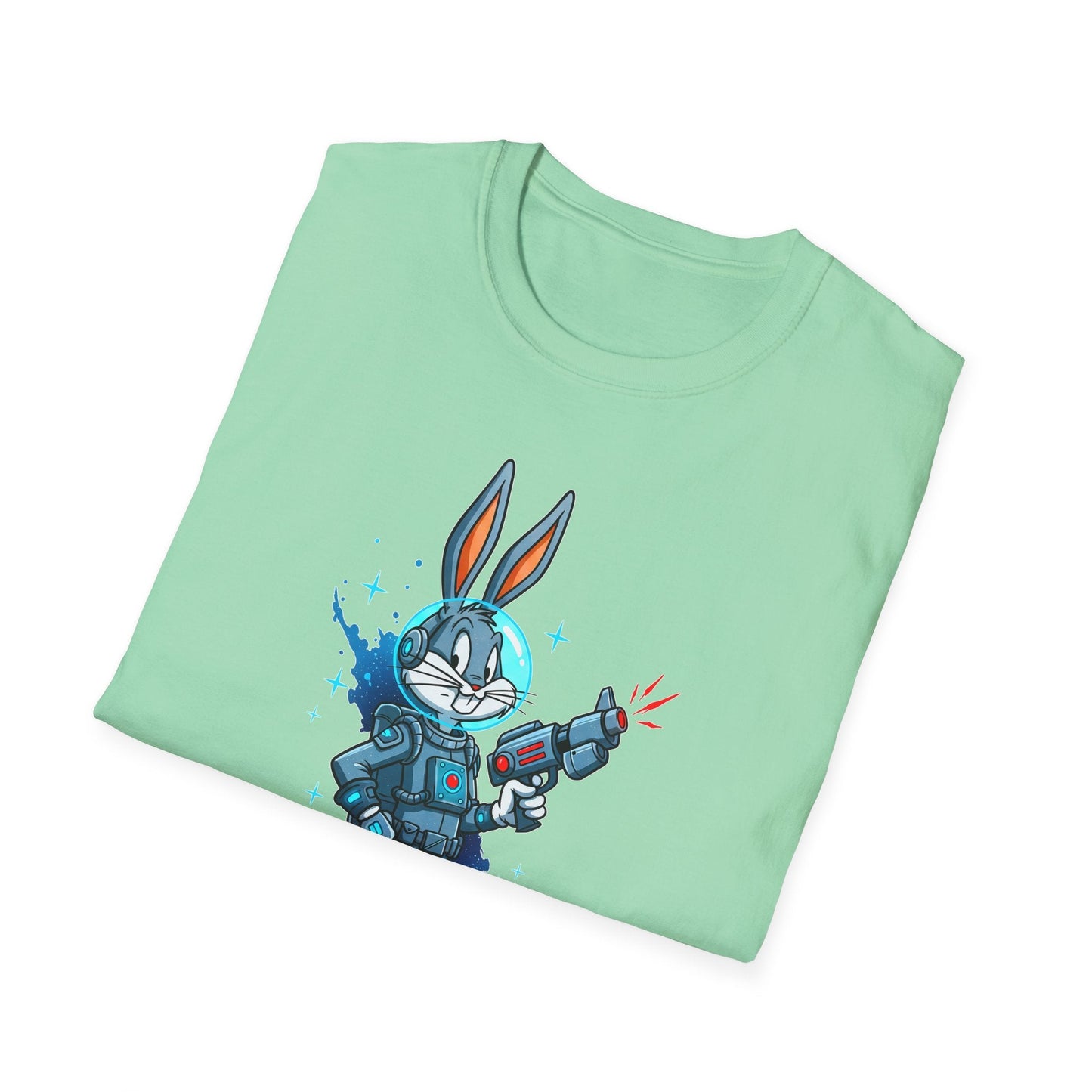 Cartoon Bunny Graphic Unisex Cotton Animal Animation Artwork Design Tee 32