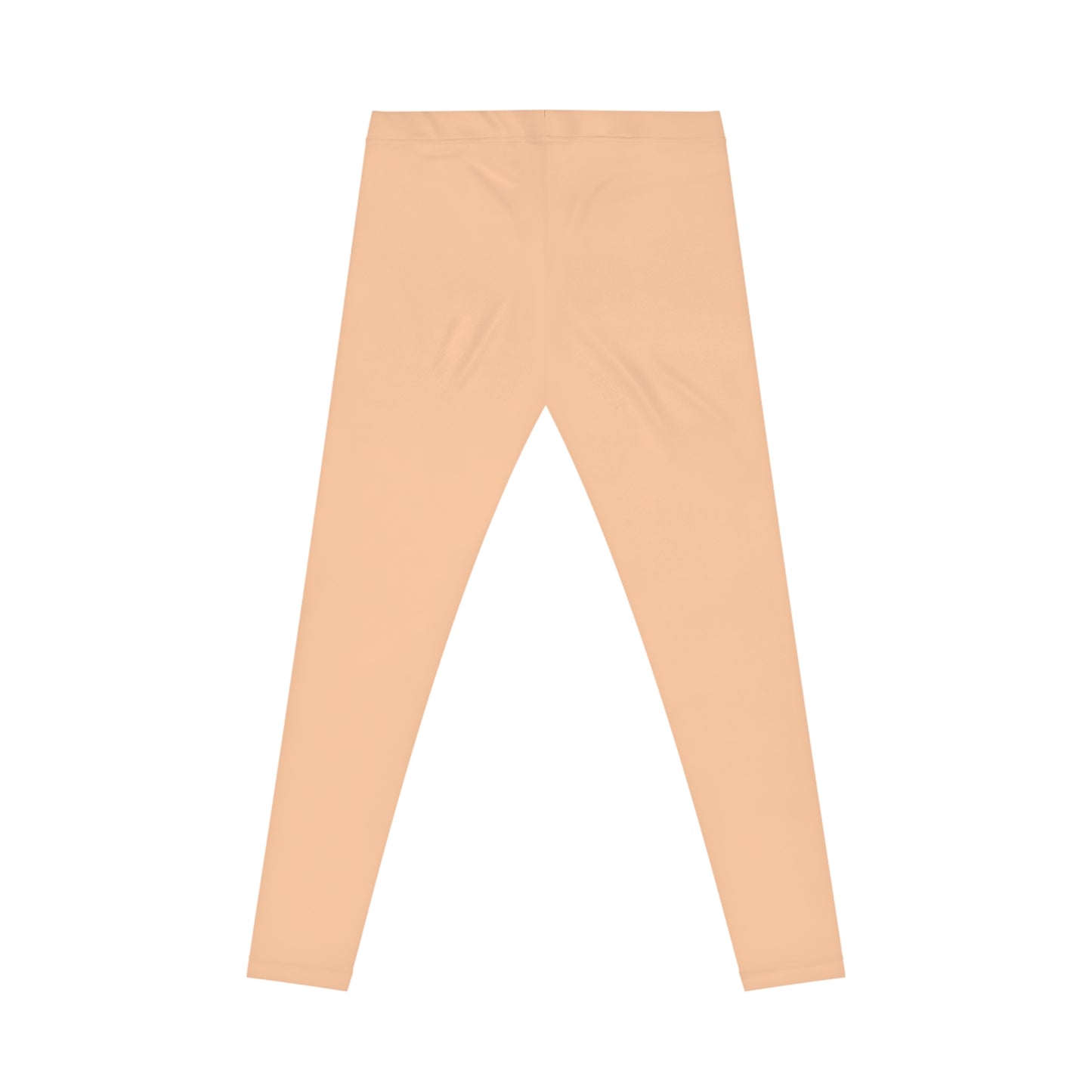 Peach Glow Color Women's Poly-Span Casual Leggings XS-2XL