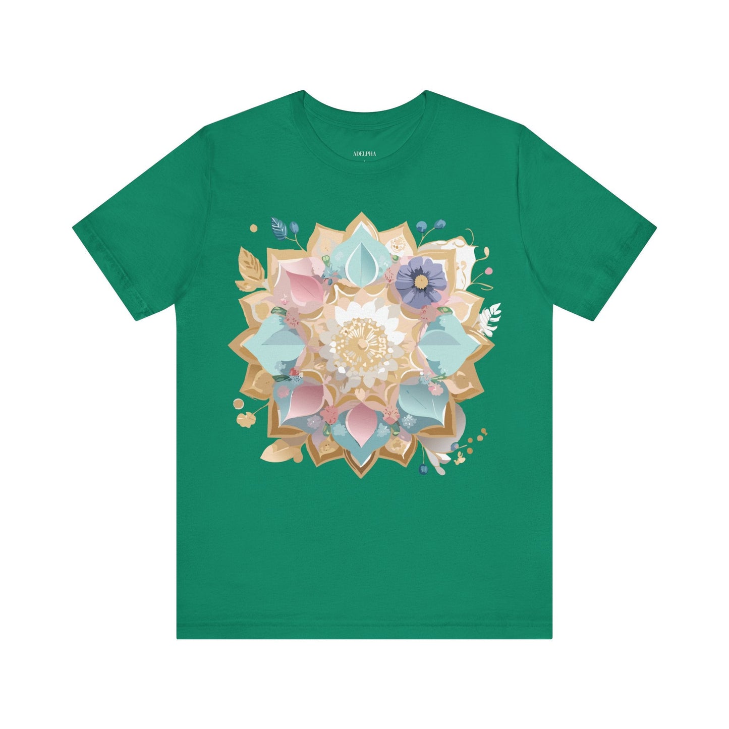 Mandala Graphic Unisex 100 Cotton Vintage Floral Artwork Tee 16
