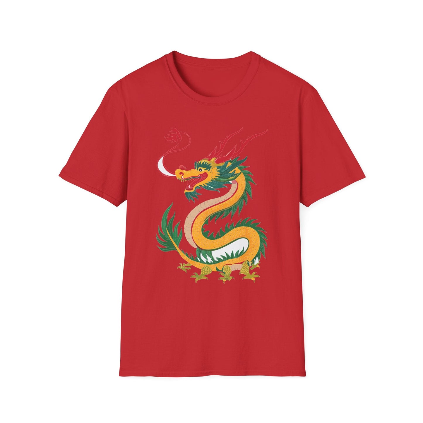 Dragon T Shirt Unisex Dragon Shirt Animal Shirt Gildan Softstyle 64000 100 Percent Cotton Tee