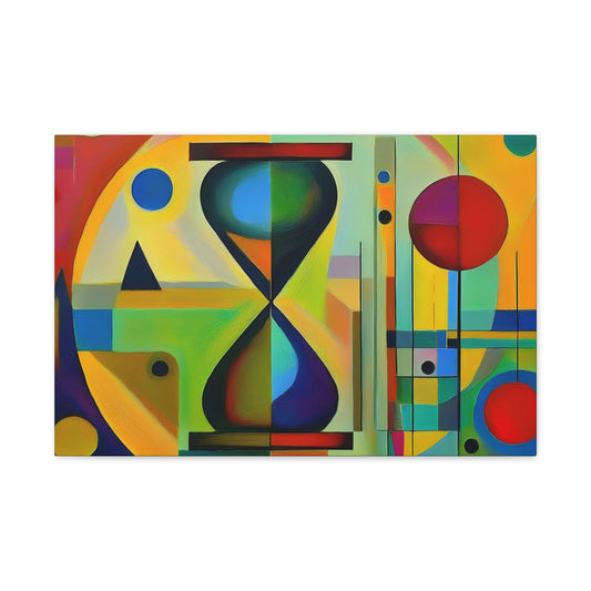 Abstract Oil Painting Print Canvas 24x16, 30x20, 36x24, 48x32, 60x40 Bright Latex Inks, Pine-Wood Inner Frame ABH-56