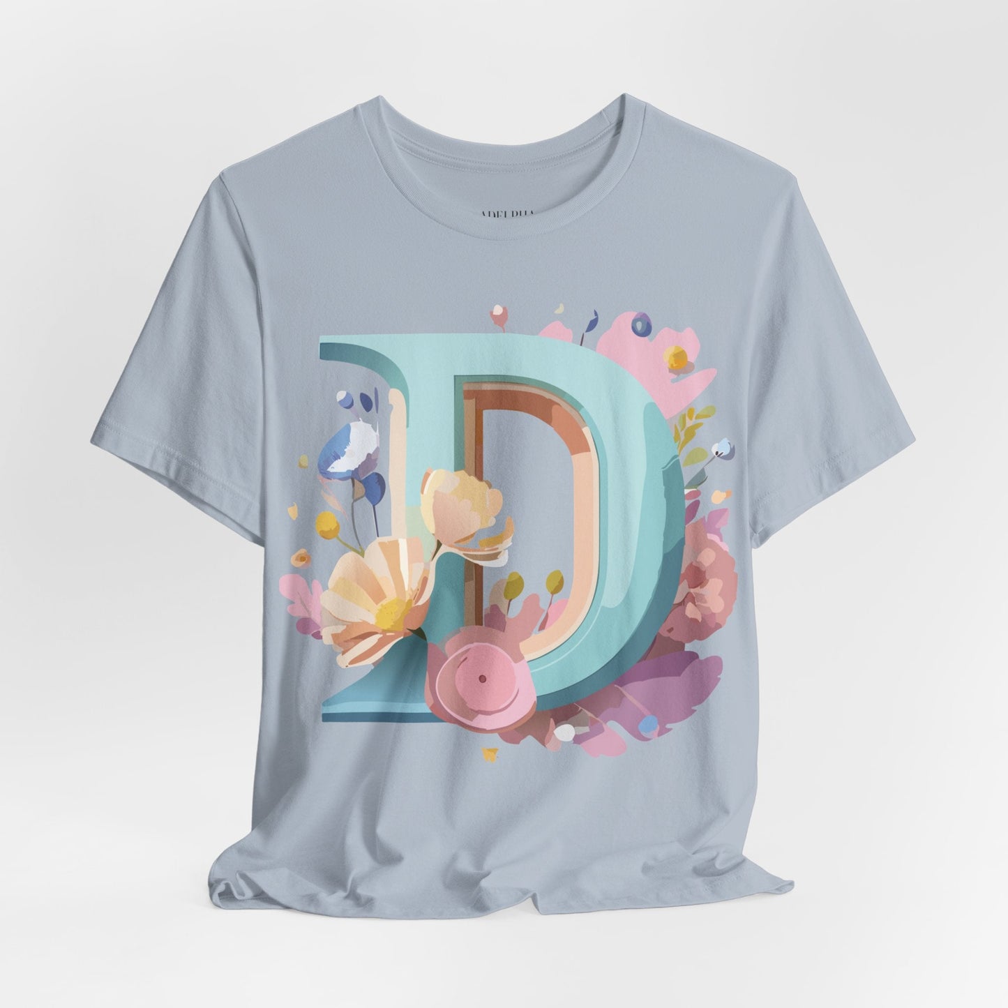 Letter D Shirt Graphic Tee Unisex Vintage Inspired Art Design Adelpha Premium Collection