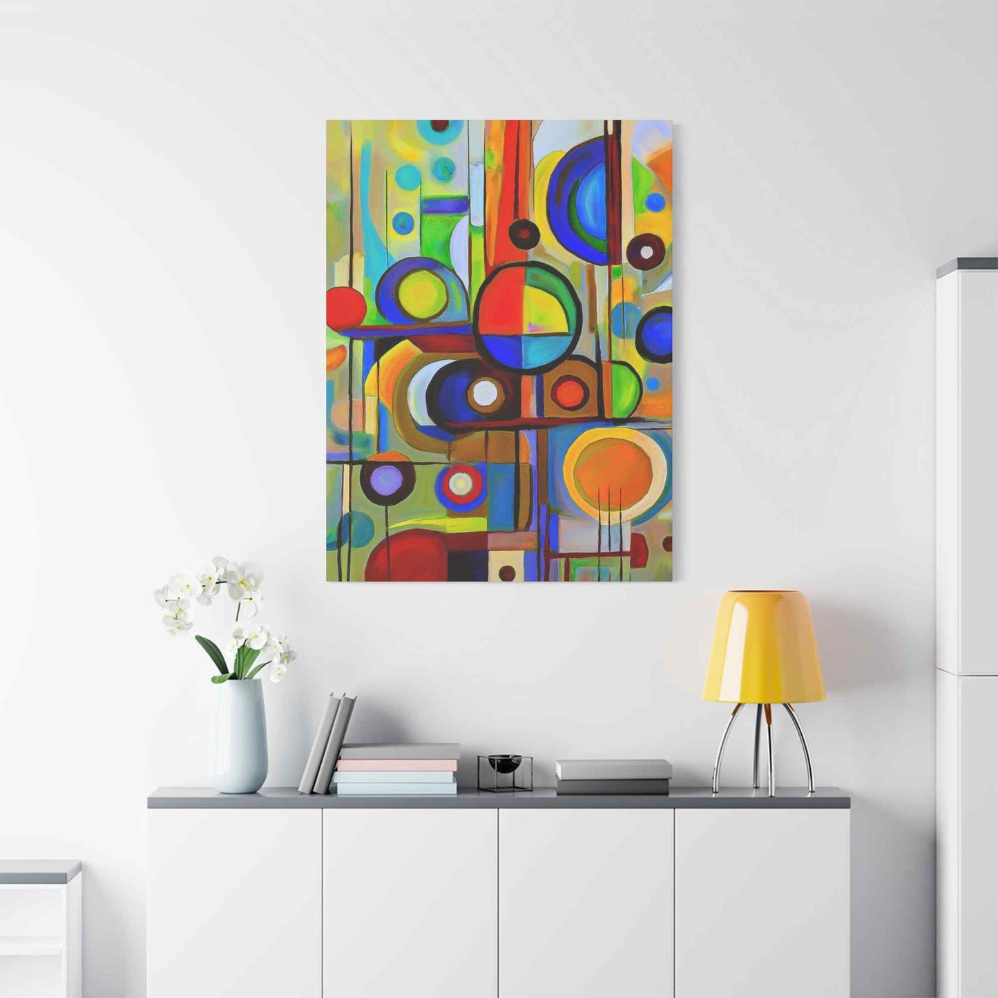 Abstract Painting Print Canvas 20x24,20x30,24x30, 24x32,24x36,30x40, 32x48,36x48,40x60 Pine-Wood Inner Frame ABS-14