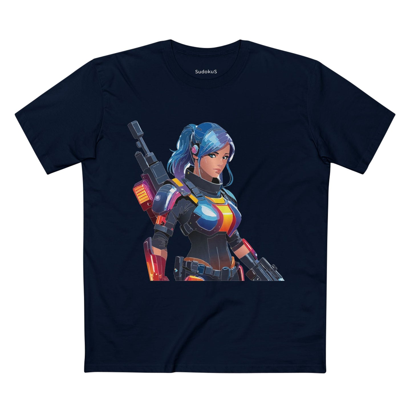 Army-woman Graphic Unisex 100 Cotton Staple Tee 5