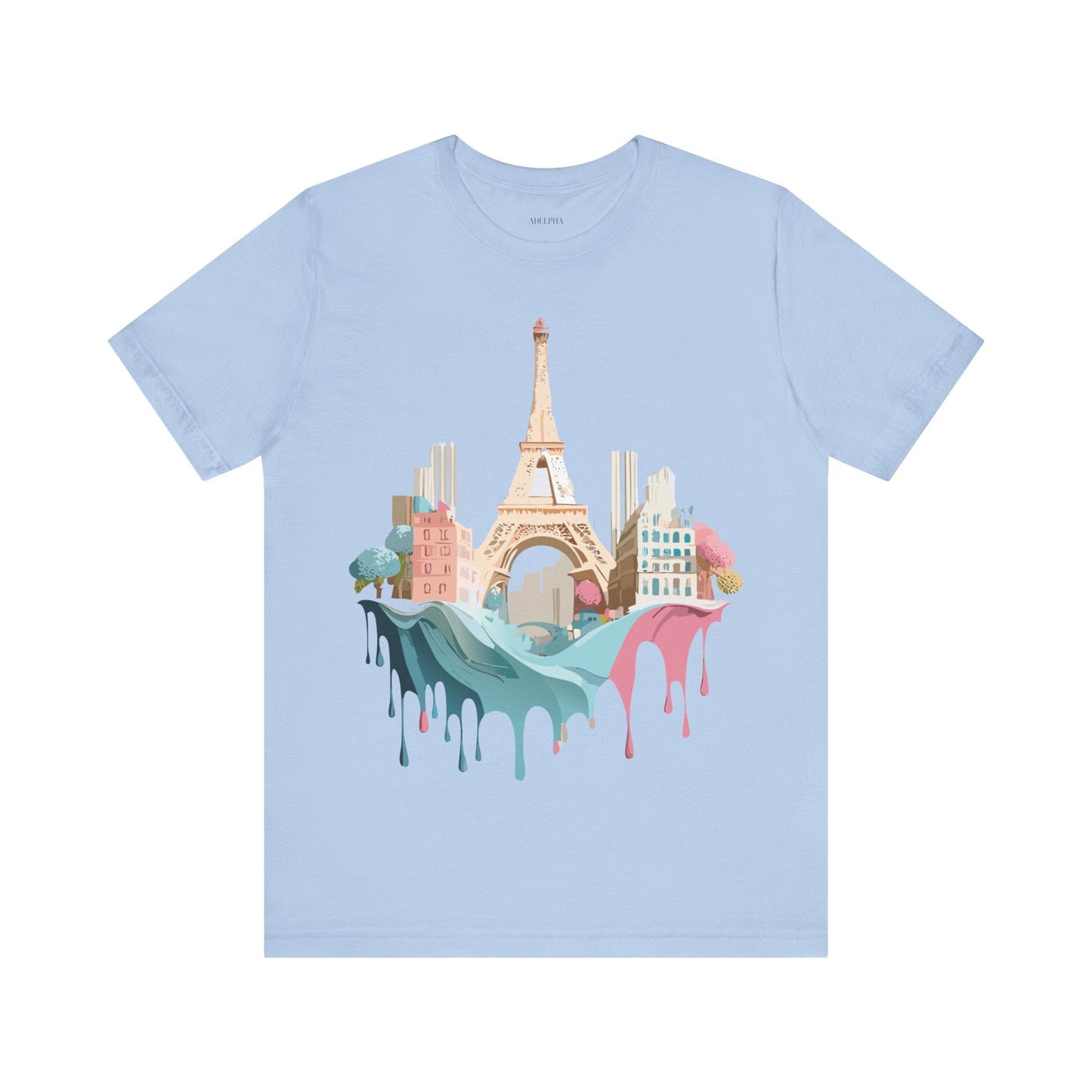 Paris Tourist Shirt Unisex Graphic Tee With Vintage Inspired Artwork Adelpha Art Design
